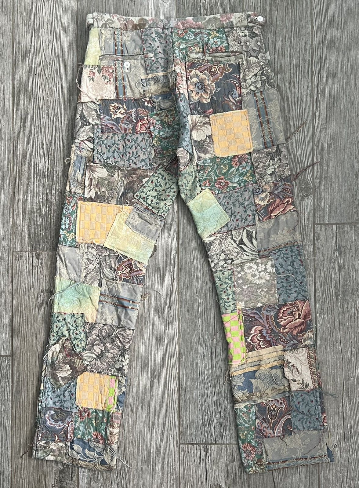 Comme des Garcons × Comme des Garcons Homme × Comme des Garcons Homme Plus 1999 Comme Des Garçons Homme Plus Gobelin Patchwork Pants Size US 32 / EU 48 - 3 Thumbnail