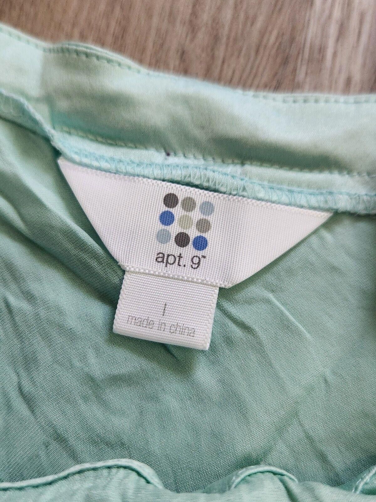 Aquascutum Apt 9 Silk Tank Top Aqua Turquoise Y2k V Neck Adjustable Size L / US 10 / IT 46 - 2 Thumbnail