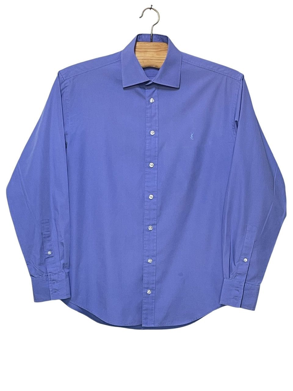 Yves Saint Laurent 🔥 YSL Yves Saint Laurent shirt size M blue cotton Size US M / EU 48-50 / 2 - 1 Thumbnail