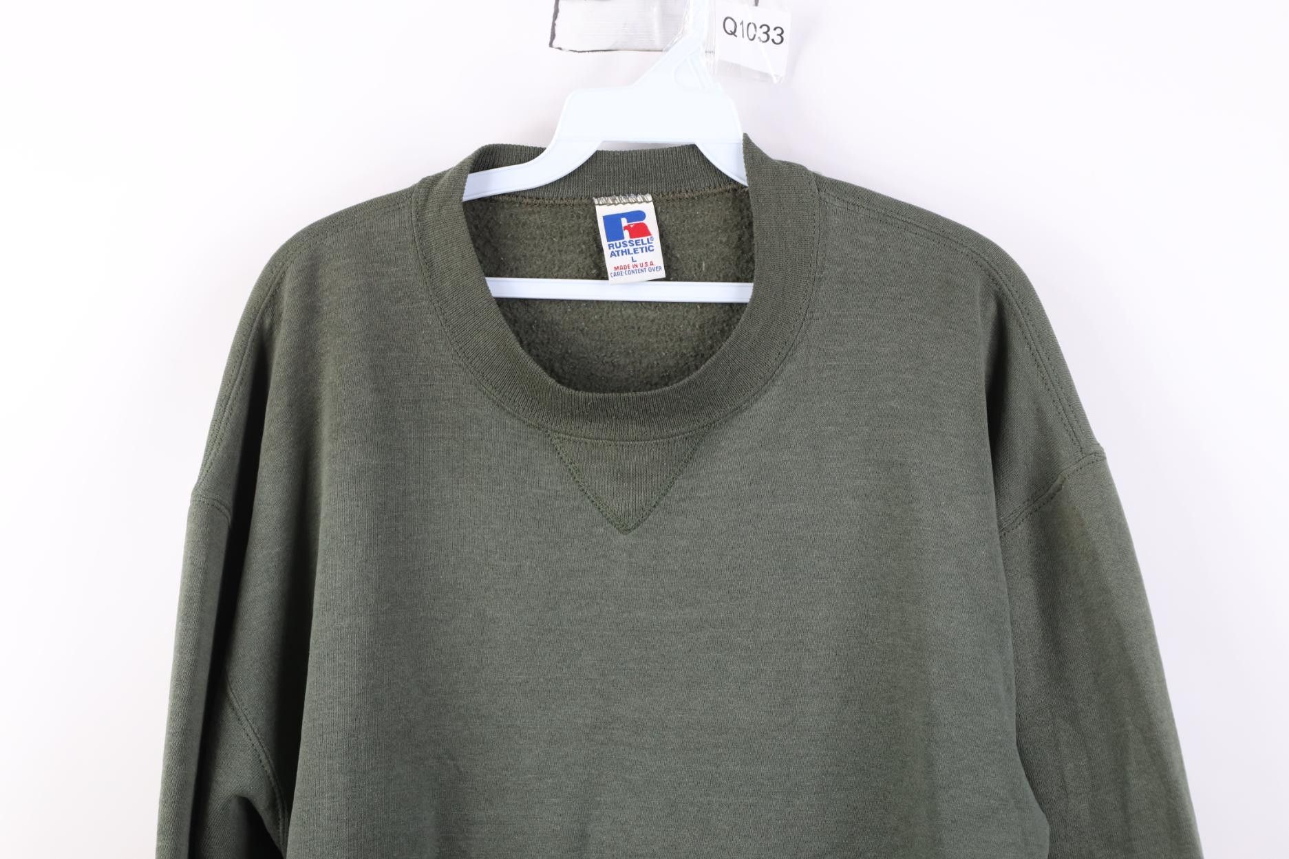 Russell Athletic Vintage 90s Russell Athletic Crewneck Sweatshirt Green USA Size US L / EU 52-54 / 3 - 2 Thumbnail