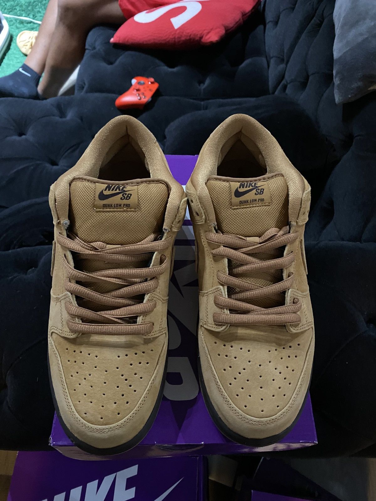 Nike Nike Dunk Low Pro SB 'Wheat Mocha' BQ6817-204 Size 12 Used Size US 12 / EU 45 - 3 Thumbnail