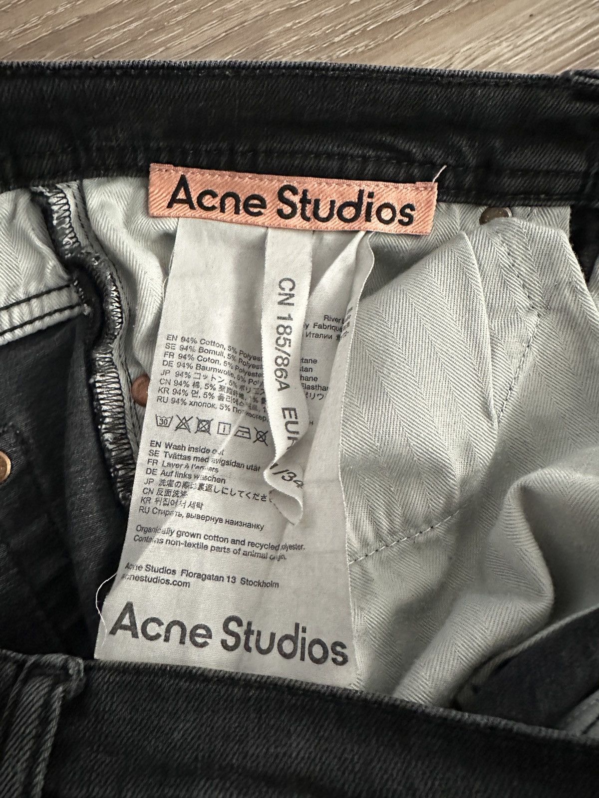 Acne Studios Acne Studios Slim Fit Denim Size US 31 - 4 Thumbnail