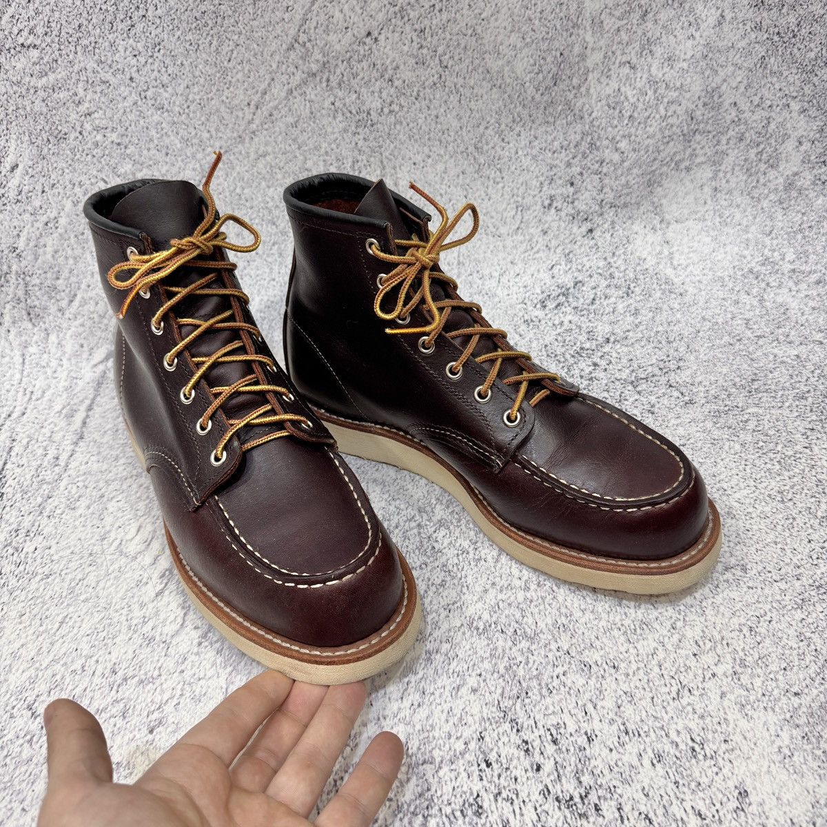 Red Wing Red Wing 8138 Heritage Moc Toe Boots Brown Oil Slick Leather Size US 8.5 / EU 41-42 - 3 Thumbnail