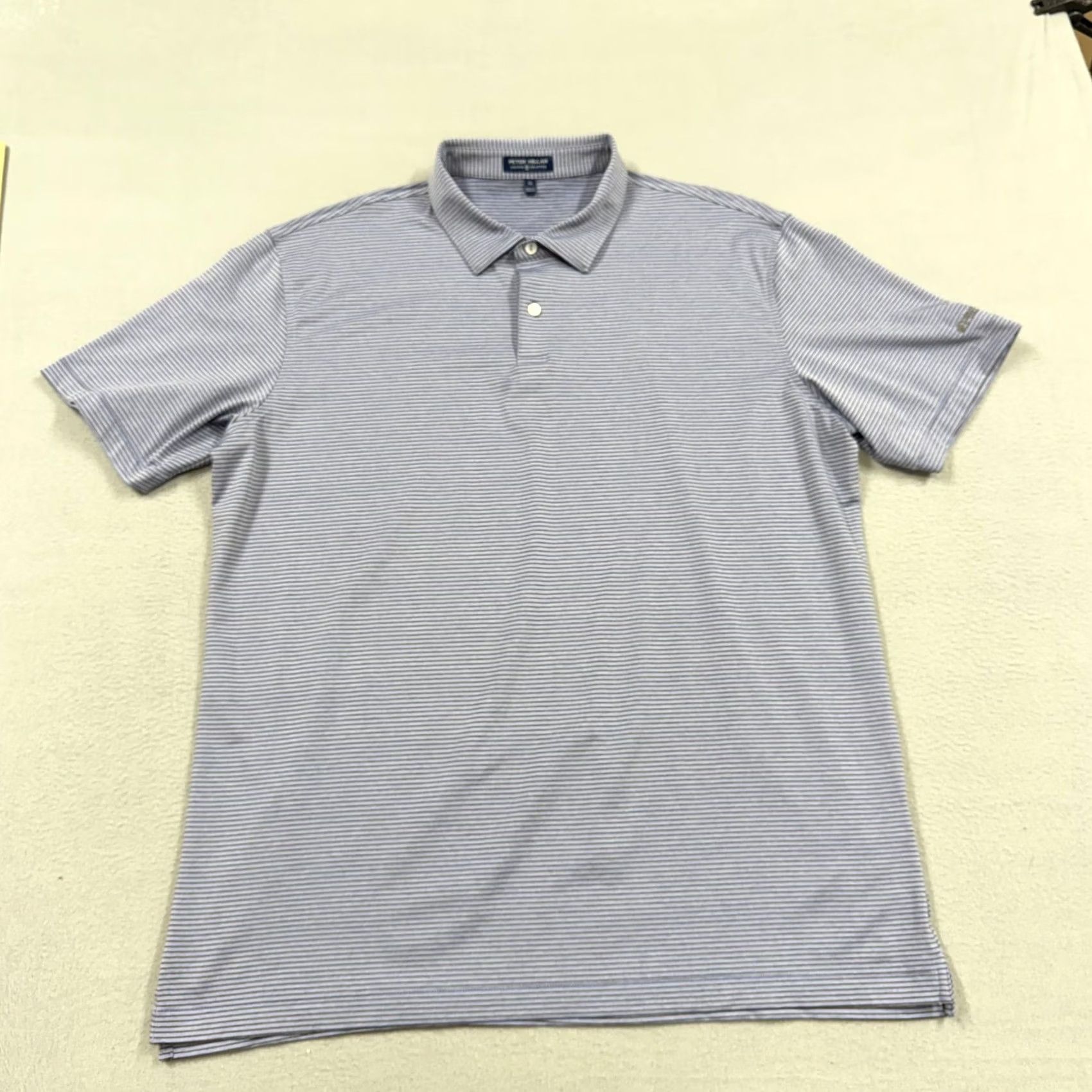 Peter Millar Peter Millar Crown Sport Polo Shirt Mens XL Blue Stripe Golf Short Sleeve Polyester Blue Stripe Crown Sport Embroidered Polo Shirt Mens XL Blue Stripe Size US XL / EU 56 / 4 - 2 Thumbnail