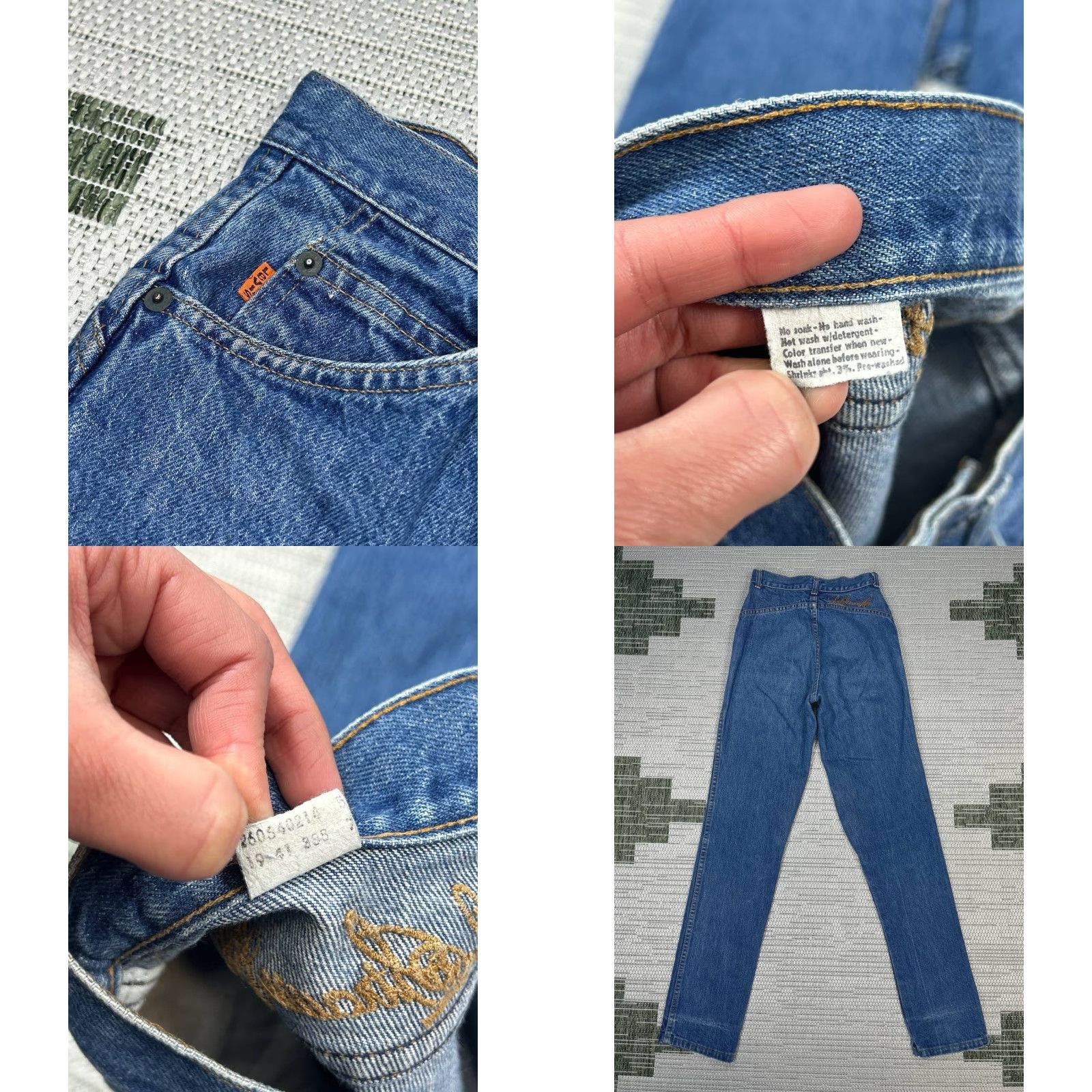 Levi's VINTAGE Levi's Jeans Womens 23 Denim 5-Pocket Logo Embroidered Blue MOdern Classic Straight Mens Womens Size 40" / US 18 - 8 Thumbnail
