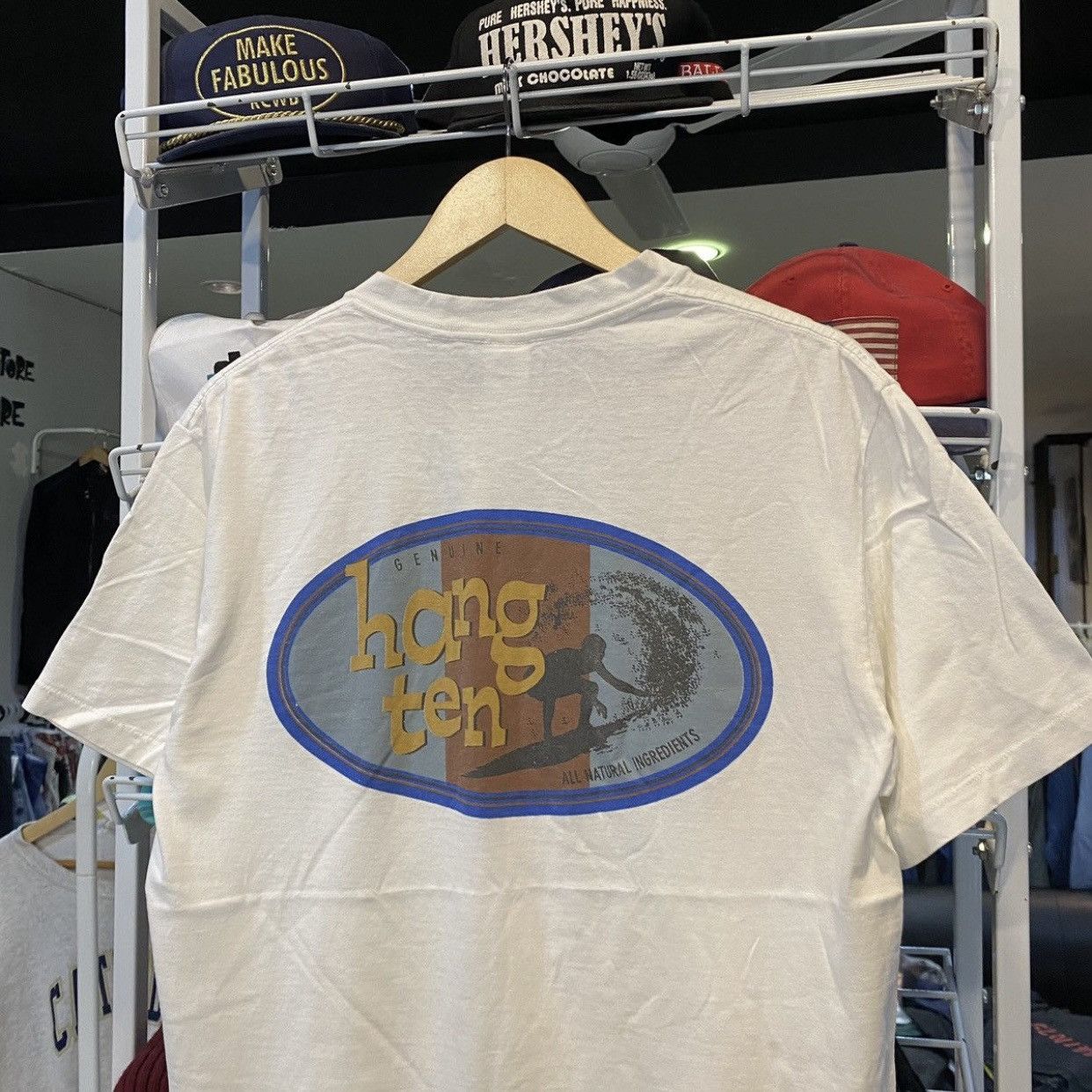 Hang Ten VINTAGE HANG TEN TEE HAWAII SURF ALL NATURAL Size US L / EU 52-54 / 3 - 3 Thumbnail