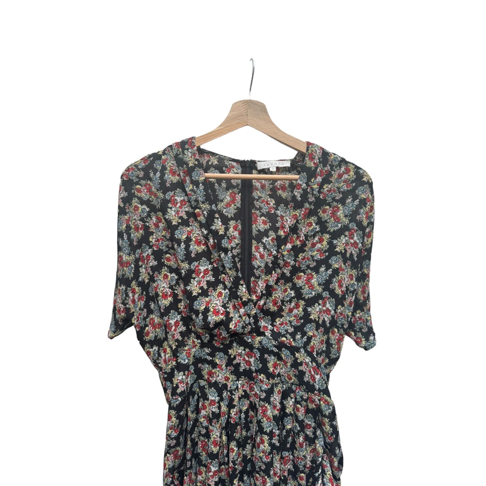 Sandro Floral Liberty Jumpsuit Size 27" / US 4 / IT 40 - 2 Thumbnail