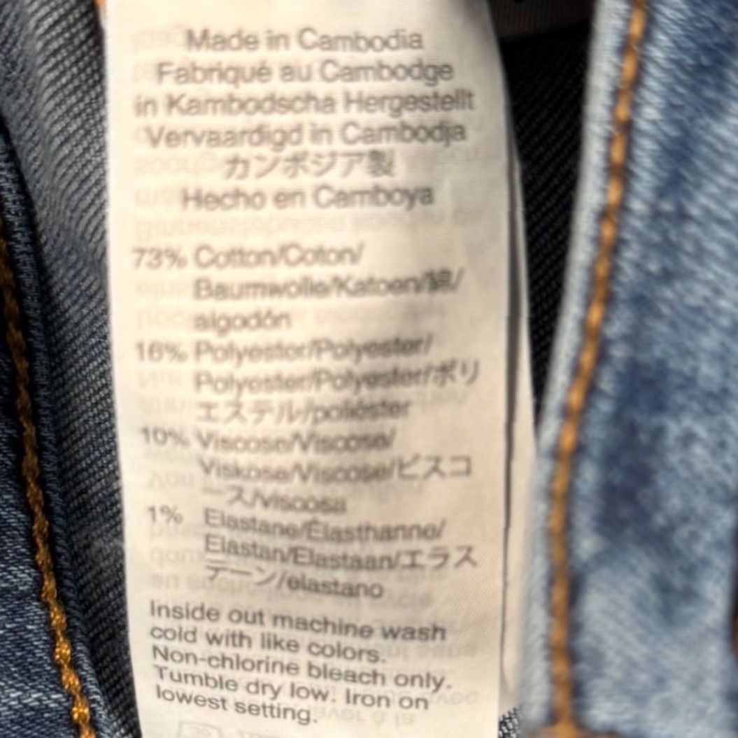 J.Crew J. Crew High Rise Skinny Jeans Button Fly Raw Hem 31x25 Denim Blue Women Sized 31 Size 24" / US 00 / IT 34 - 6 Thumbnail