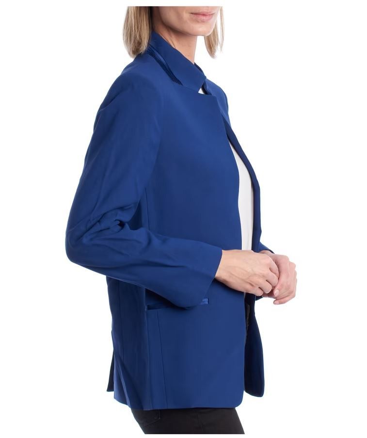 Zadig & Voltaire VOLLY CRÊPE Blazer (WJCA0209F) - Blue - US 8, UK 10 Size S / US 4 / IT 40 - 11 Thumbnail