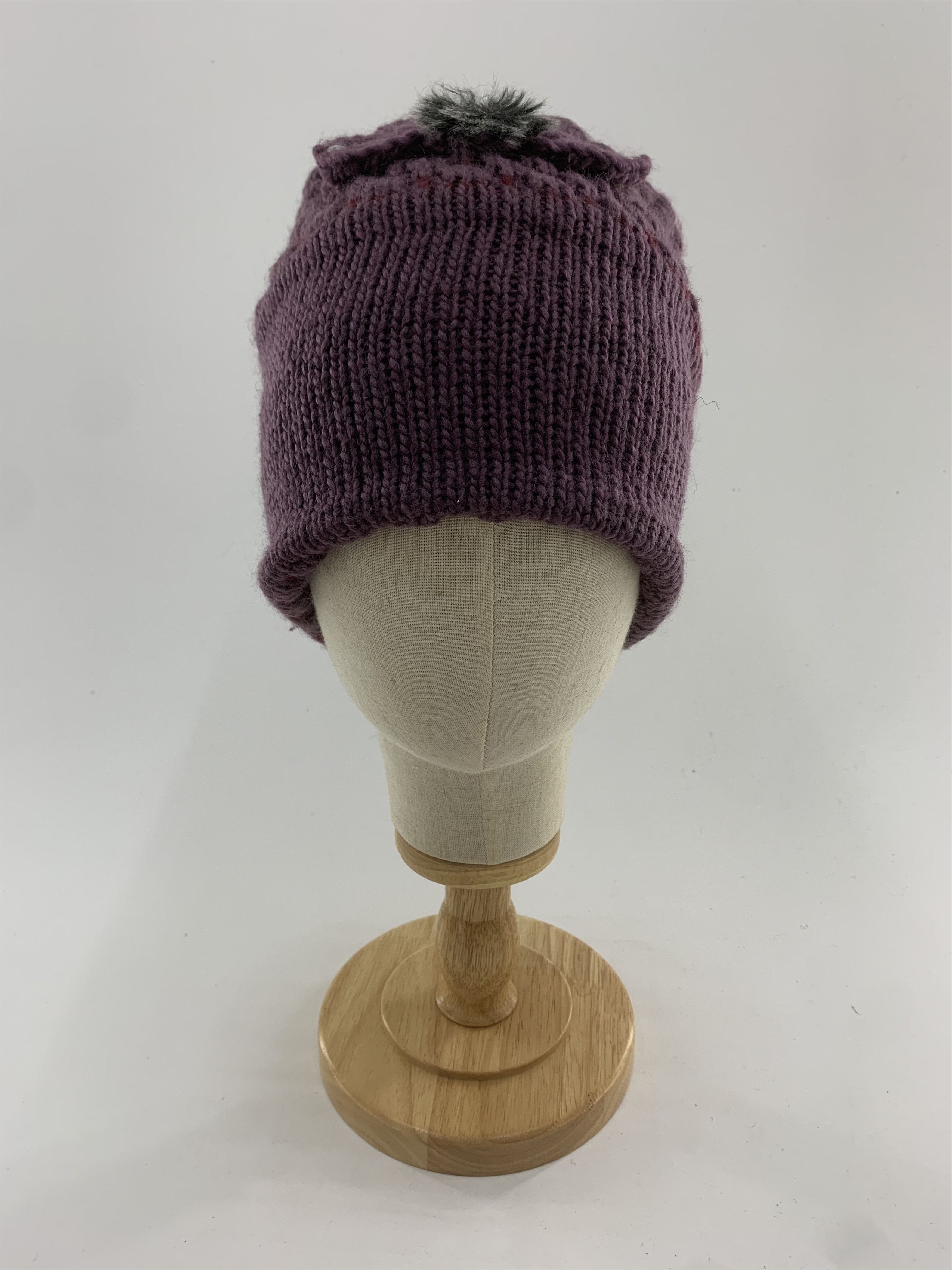 Handmade × Vintage Vintage Knitted Beanie Hat Snowcap Size ONE SIZE - 3 Thumbnail