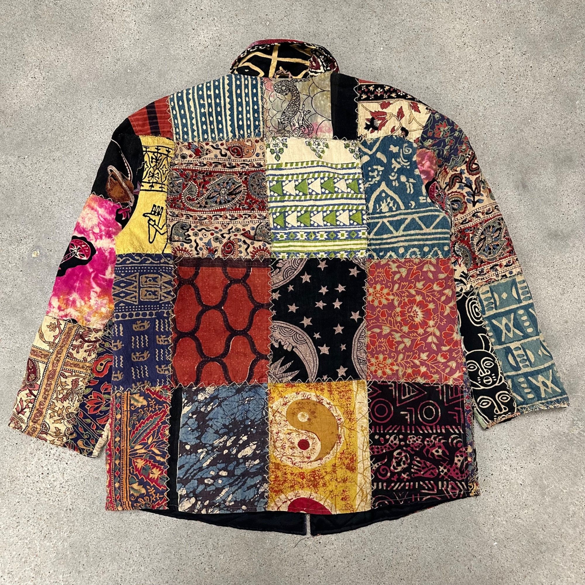 Vintage Vintage Sacred Threads Unique Patcwork Button Up Jacket Size US L / EU 52-54 / 3 - 2 Thumbnail