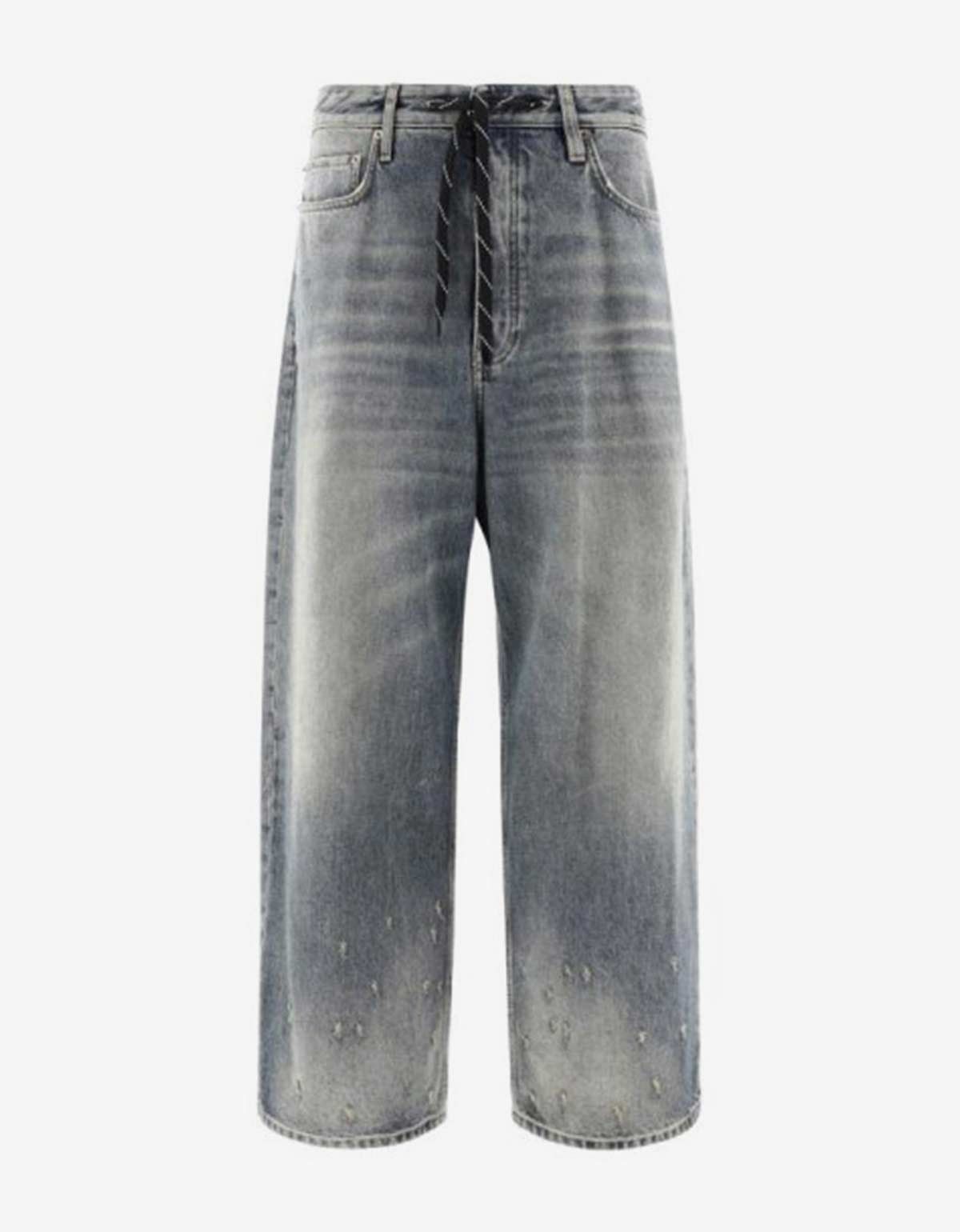 image of Balenciaga Blue Oversized Baggy Jeans, Men's (Size 30)