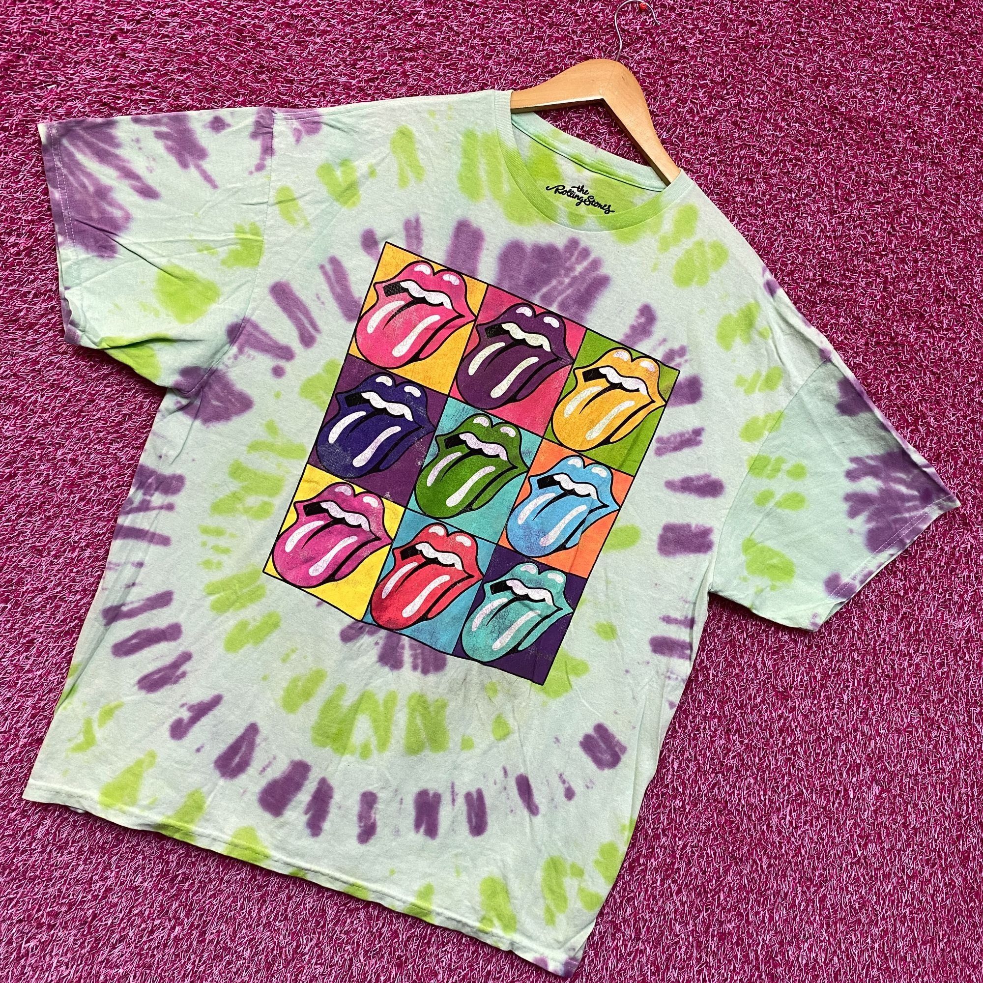 The Rolling Stones The Rolling Stones Hot Lips Pop Art Rock Tie Dye XL Size US XL / EU 56 / 4 - 3 Thumbnail