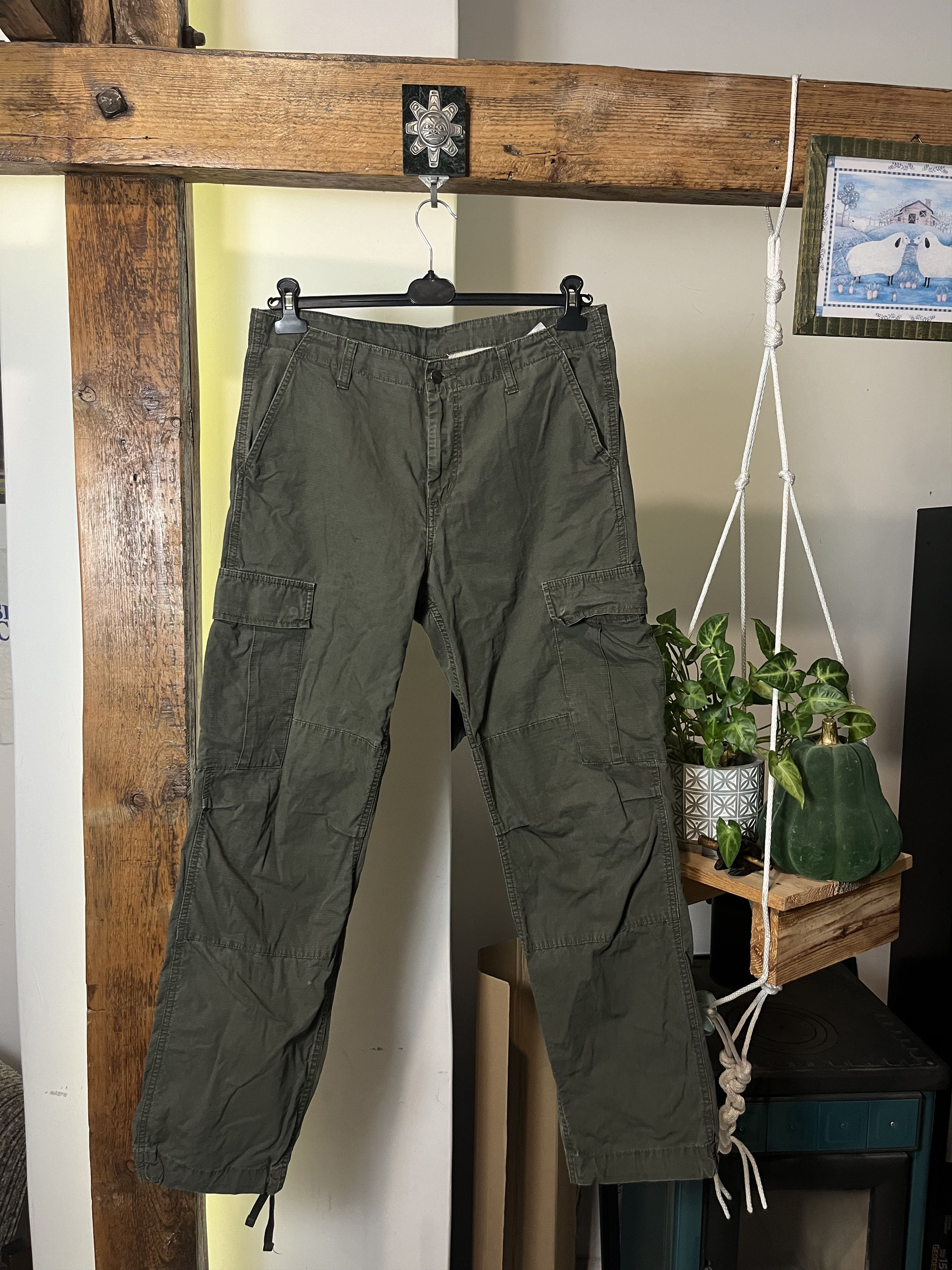 Carhartt × Vintage Vintage Carhartt Double Knee Cargo Pants 34x32 Size US 34 / EU 50 - 2 Thumbnail