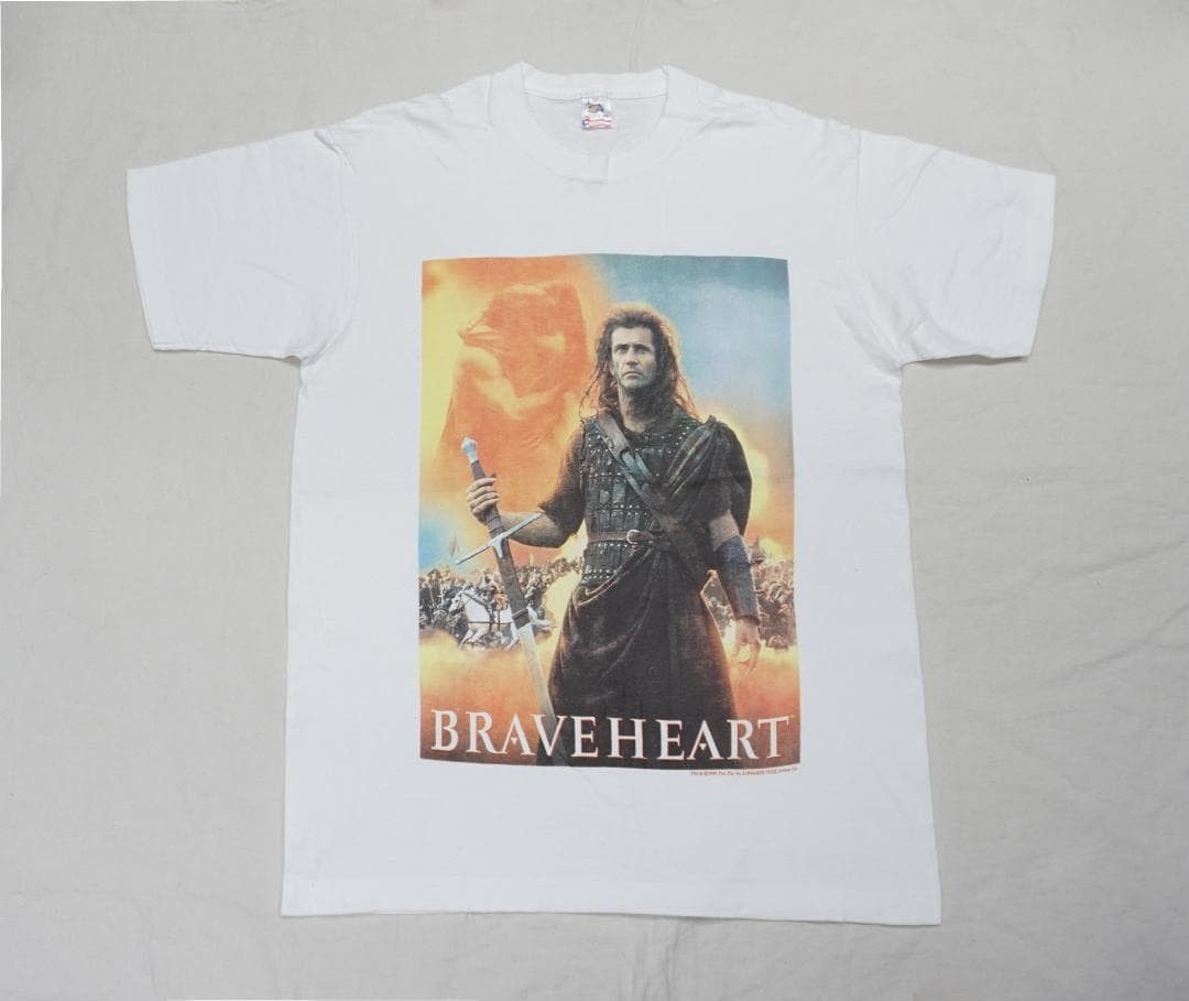 Vintage 90's USA製 Braveheart Tシャツ 映画 ビンテージ Size US XXS / EU 40 - 1 Thumbnail