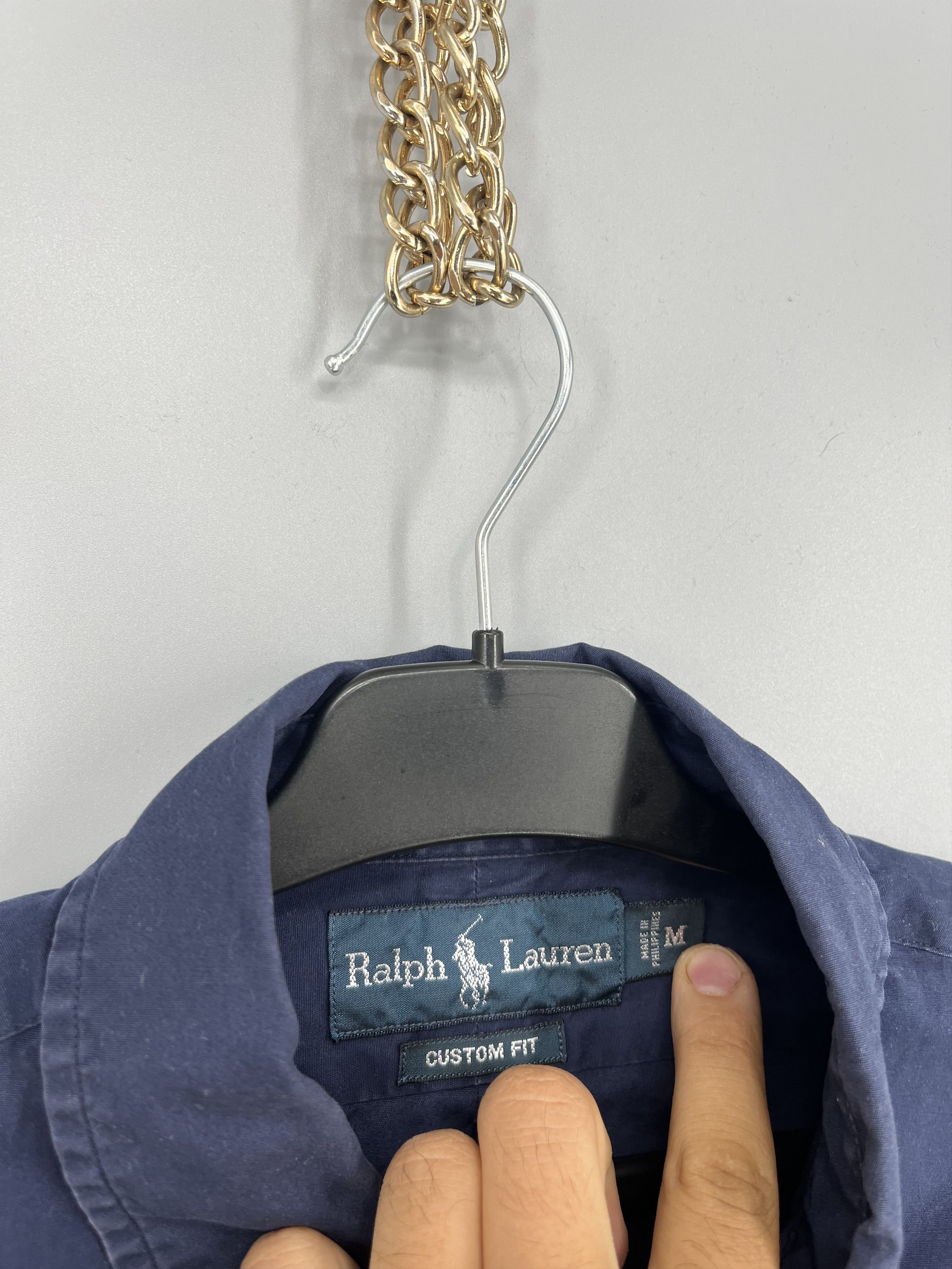 Polo Ralph Lauren Vintage Navy Shirt Polo Ralph Lauren Size M Rare Size US M / EU 48-50 / 2 - 7 Thumbnail