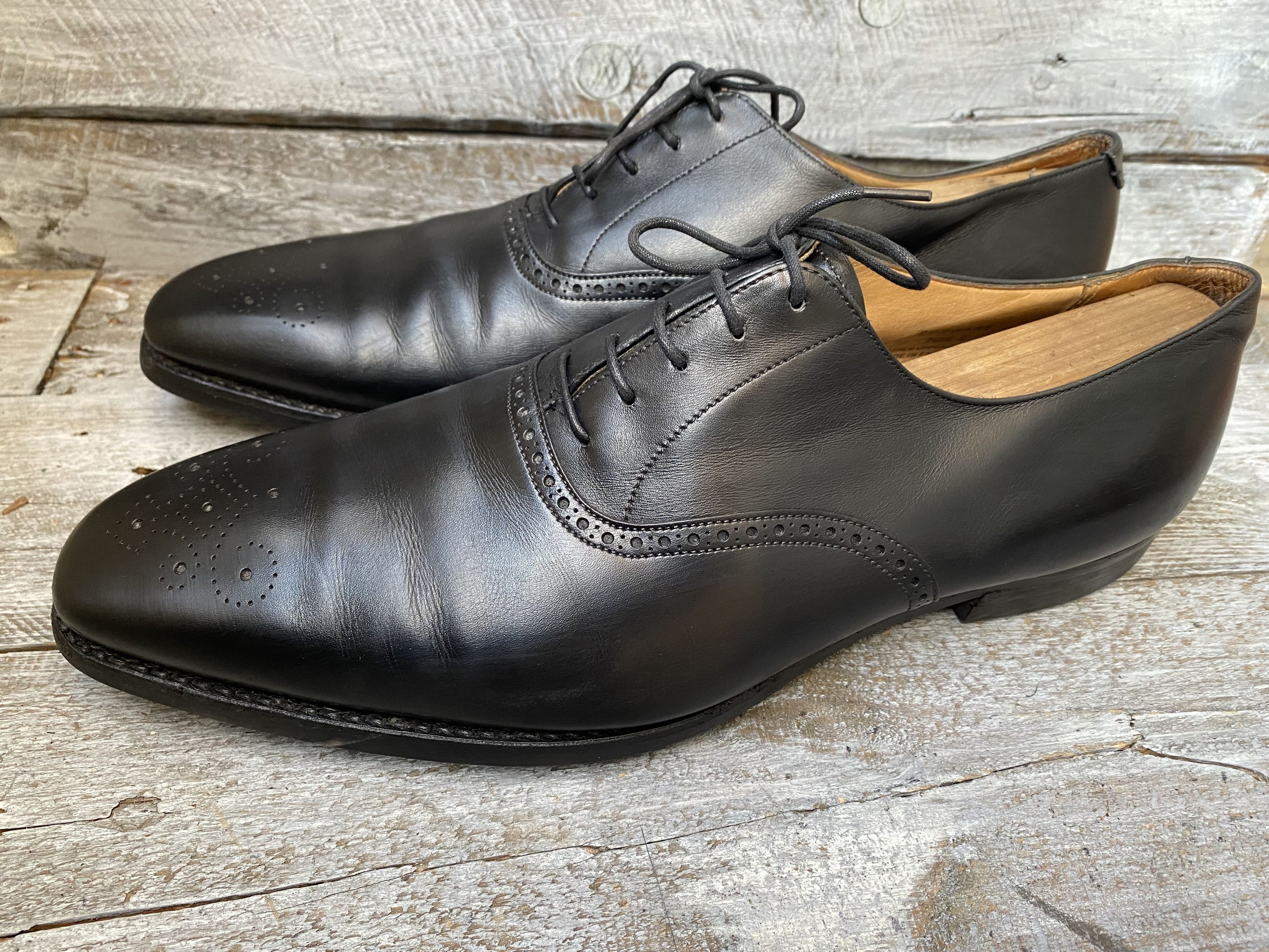 Crockett & Jones Crockett and jones oxford black leather shoes Uk 10.5E Size US 11.5 / EU 44-45 - 6 Thumbnail