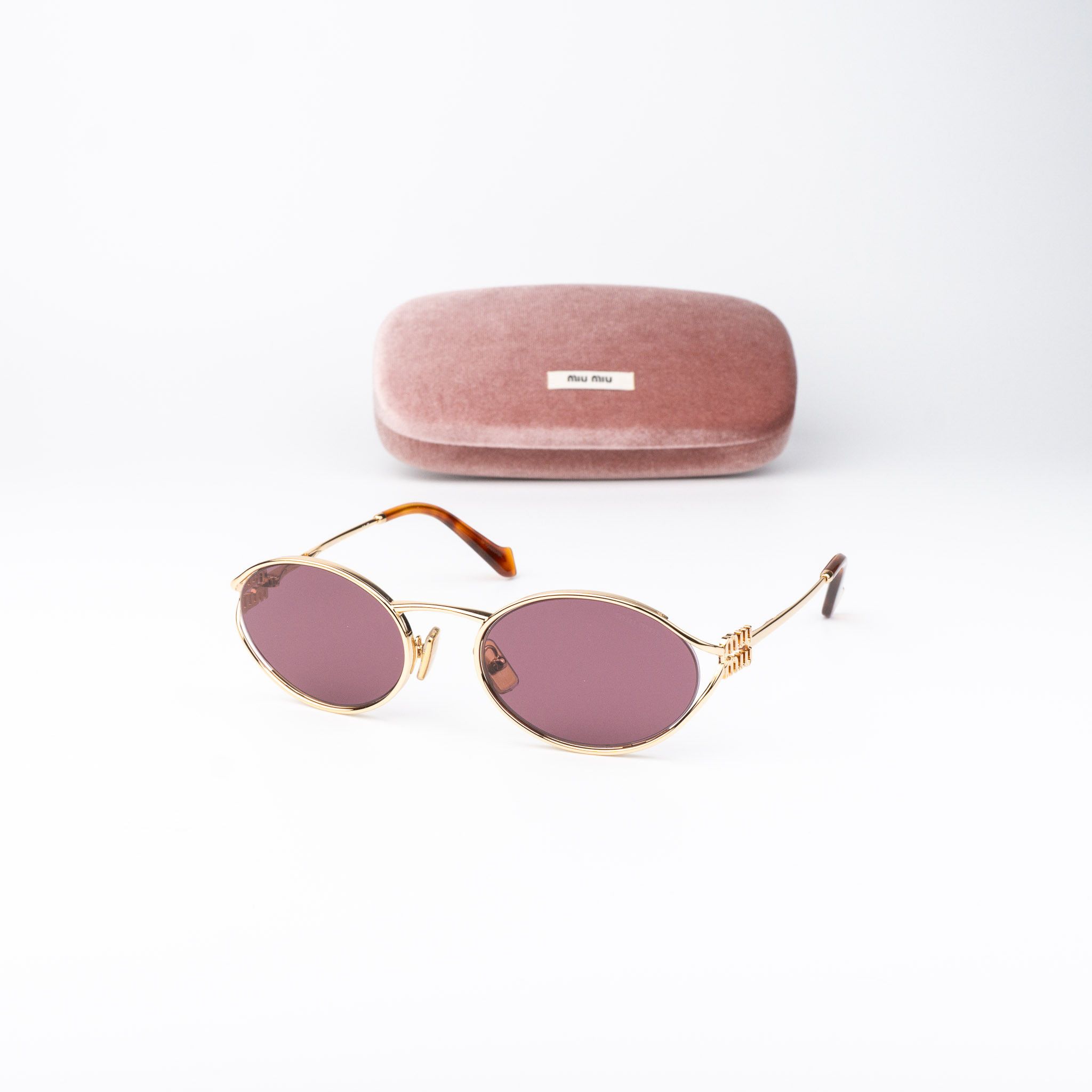 Miu Miu Miu Miu Women Sunglasses LOGO MU52YS 5AK20Y NEW AUTHENTIC Size ONE SIZE - 1 Thumbnail