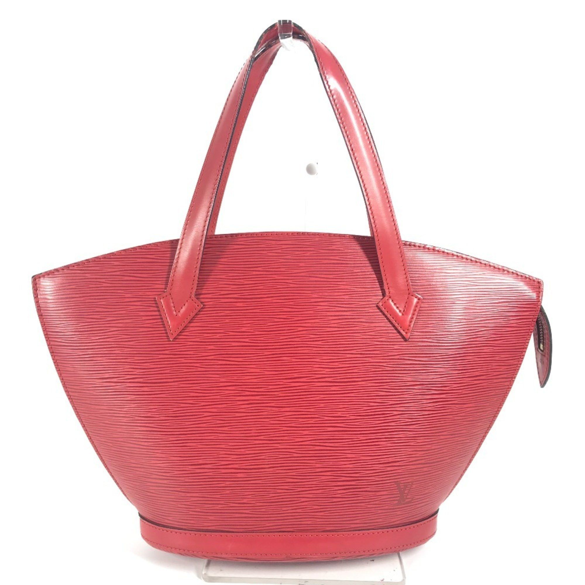 Louis Vuitton M52277 Epi Saint Jacques Tote Bag Shoulder Handbag Leather Women's Castilian Red