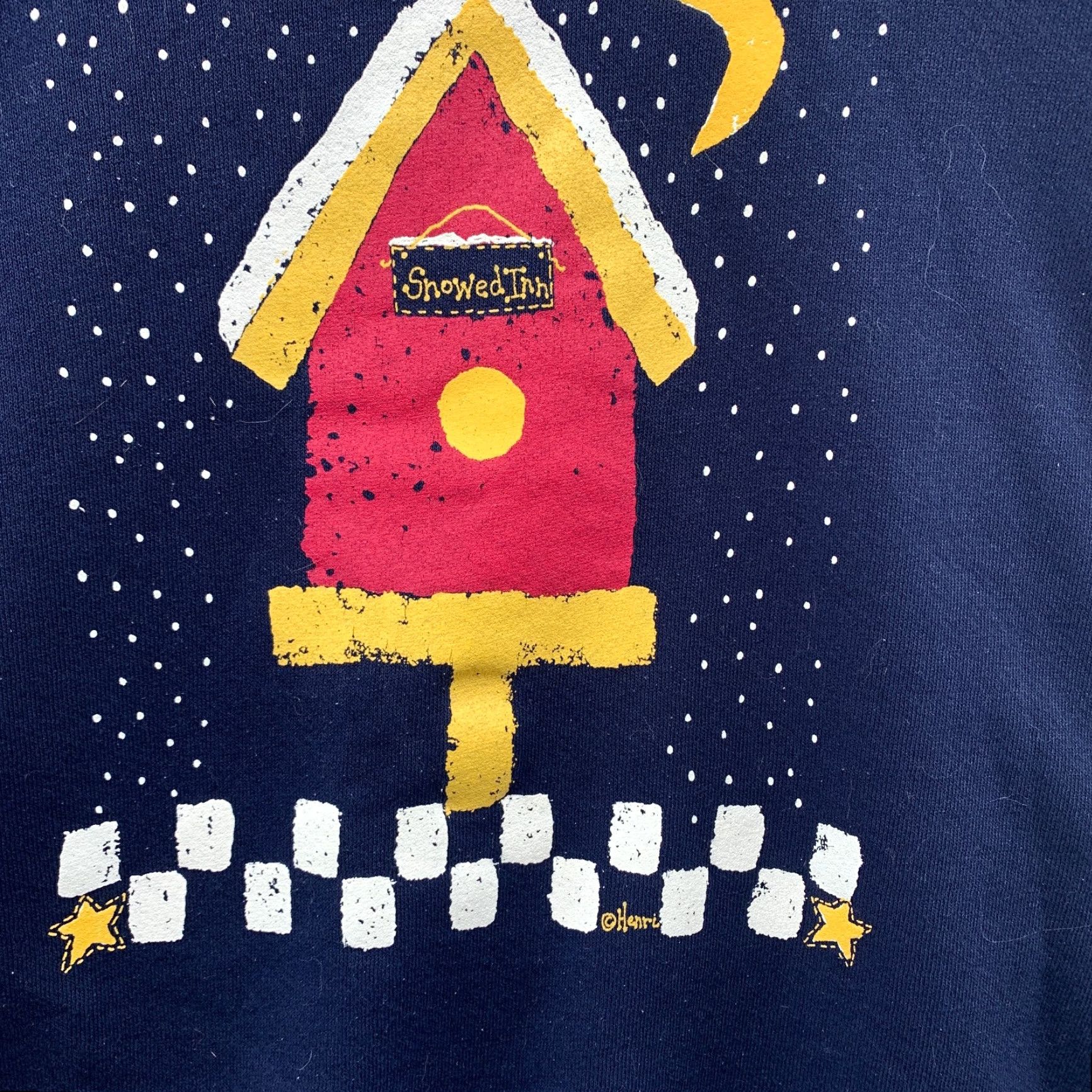 Jerzees VINTAGE 90s Bird House Grandma Sweatshirt Mens XL Blue Pullover 23.5x26.5 Size US XL / EU 56 / 4 - 7 Thumbnail