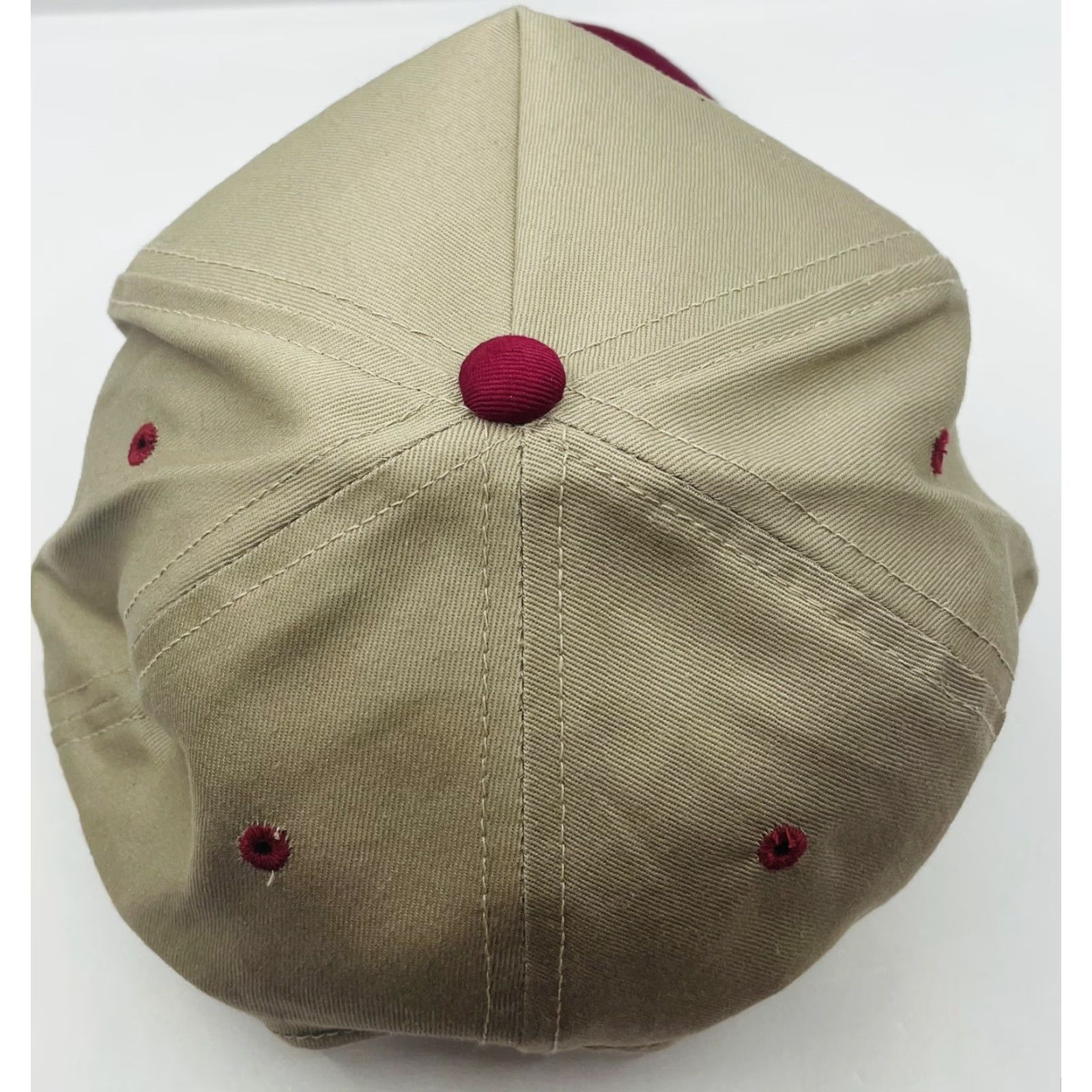 Vintage VINTAGE Snap-Back Baseball Cap Men’s J & I Truck Accessories Adjustable Brown Red Hat Cap Cap Size ONE SIZE - 6 Thumbnail