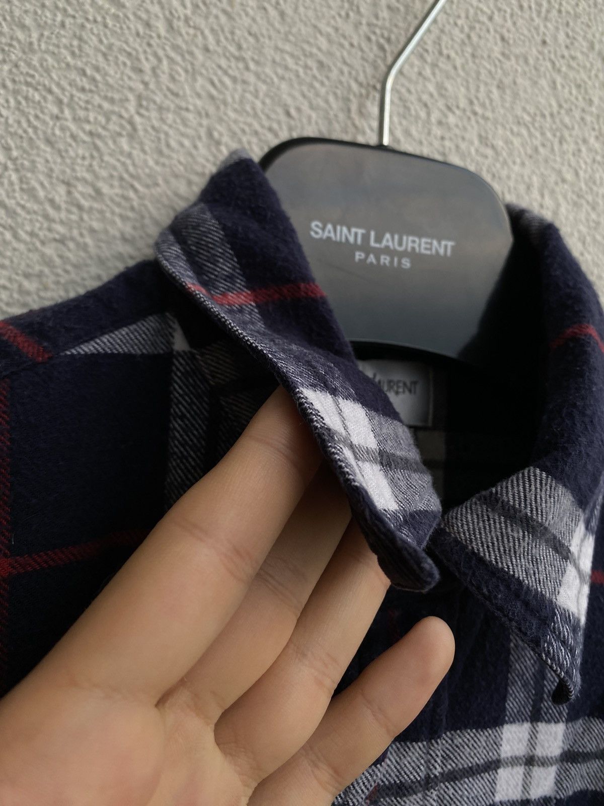 Yves Saint Laurent Flannel YSL Shirt Cotton Heavy Size US M / EU 48-50 / 2 - 8 Thumbnail