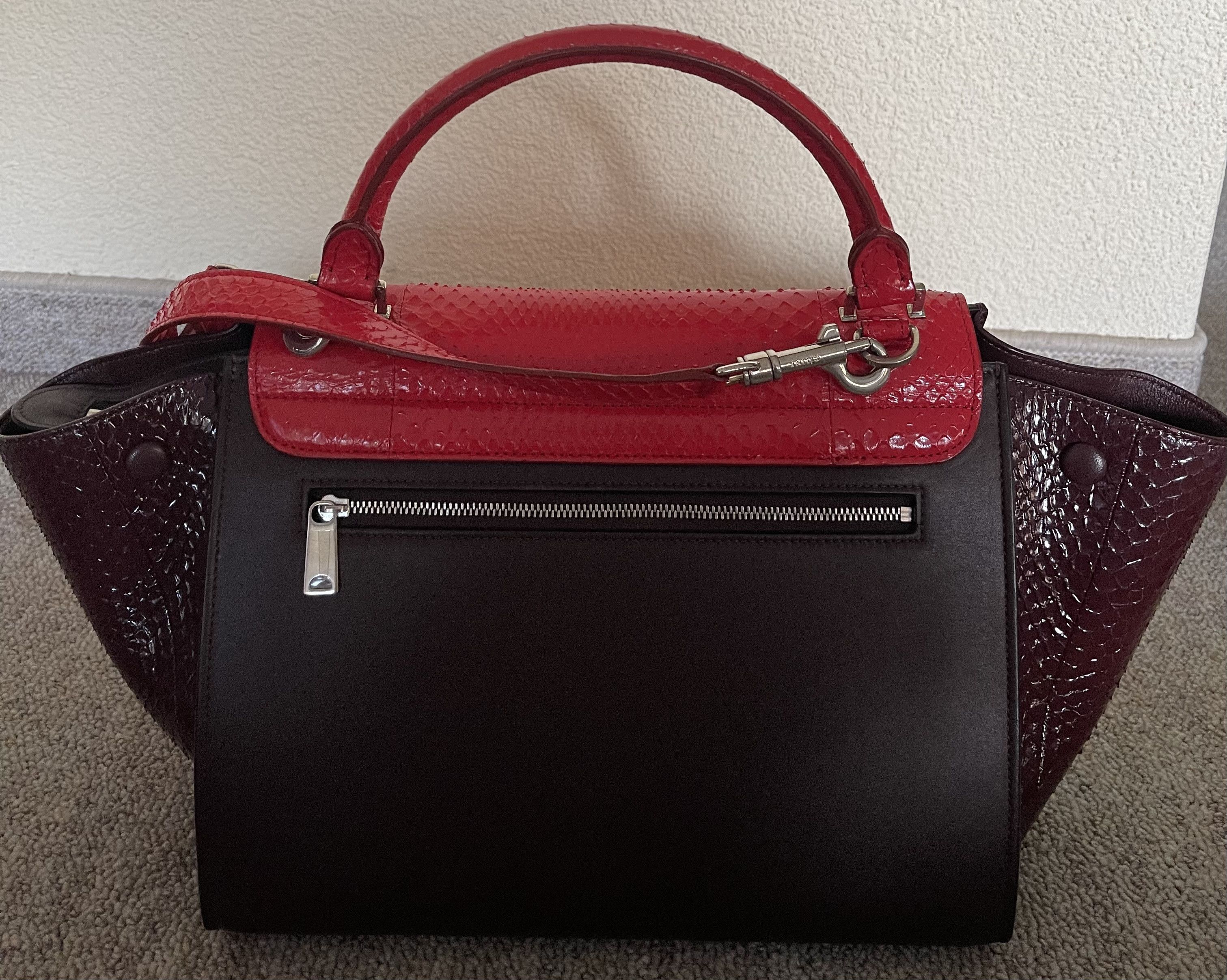 Celine Celine Small Trapeze Python Bag Size ONE SIZE - 3 Thumbnail