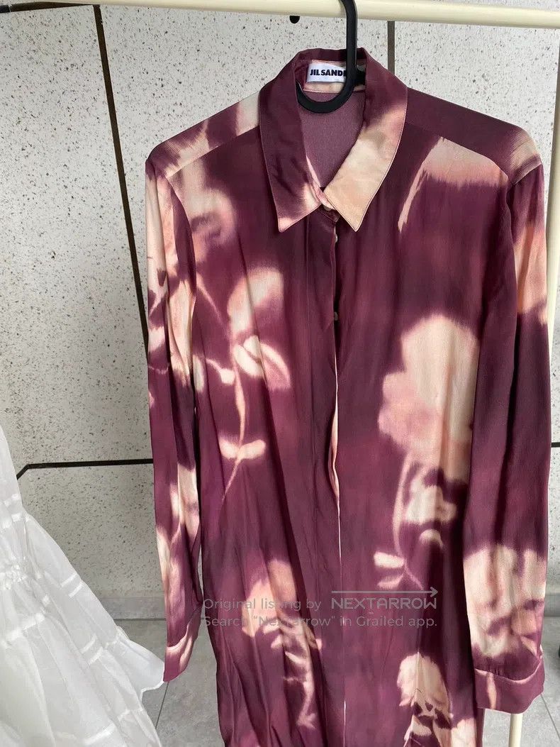 Jil Sander Jil Sander size 34 Printed Silk Dress Size M / US 6-8 / IT 42-44 - 2 Thumbnail