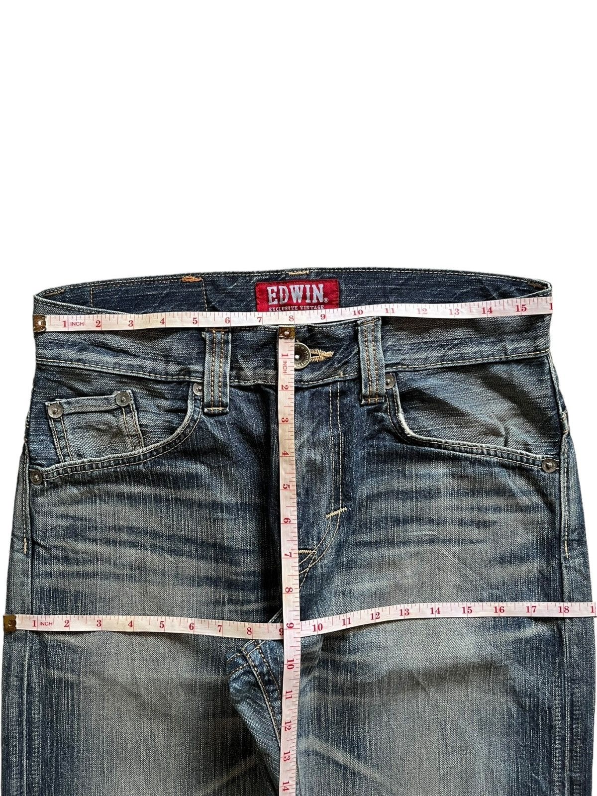 Edwin × Japanese Brand Vintage Japanese Edwin Rusty Mud Wash Ripped Loose Jeans Size US 32 / EU 48 - 11 Thumbnail