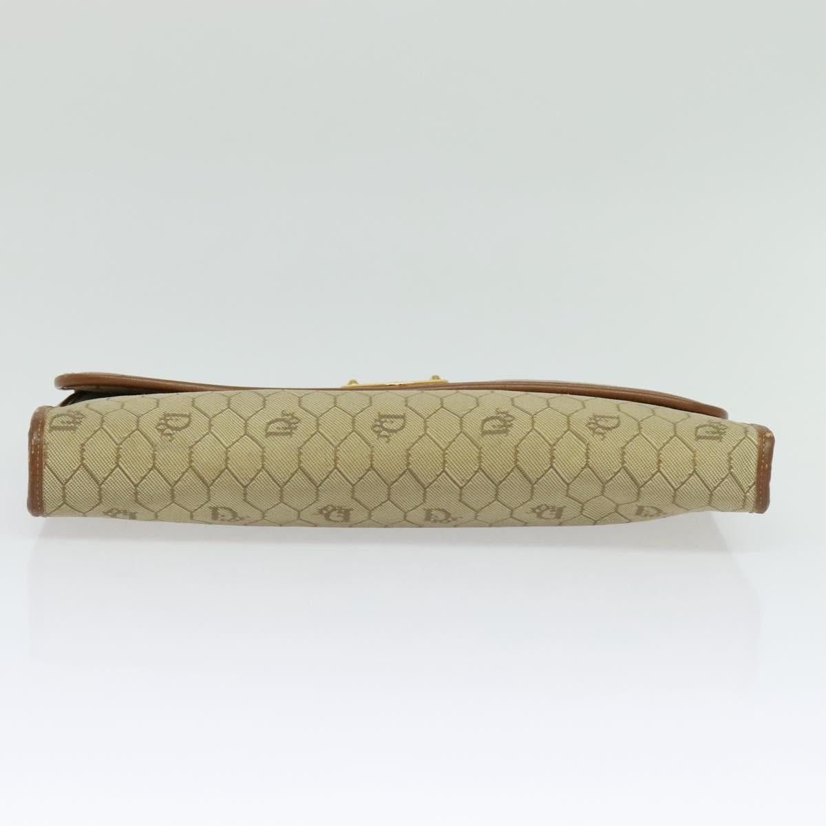 Dior DIOR Honeycomb Canvas Chain Shoulder Bag Pvc Beige Gold Size ONE SIZE - 9 Thumbnail