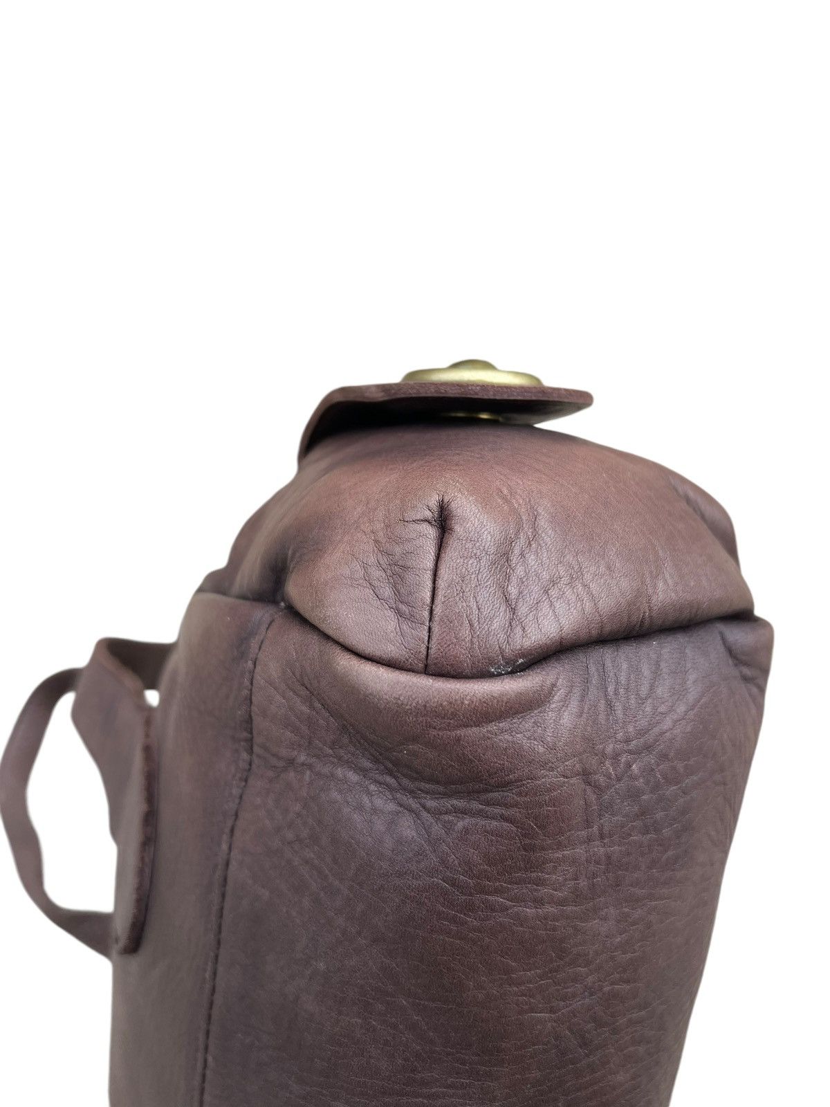 Leather Selvedge Japan Patina Real Leather Cargo Bag Size ONE SIZE - 14 Thumbnail