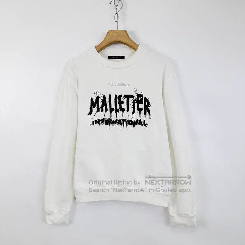 Louis Vuitton Louis Vuitton Ink-splashed monogram doodle printed crewnec Size US M / EU 48-50 / 2 - 1 Thumbnail
