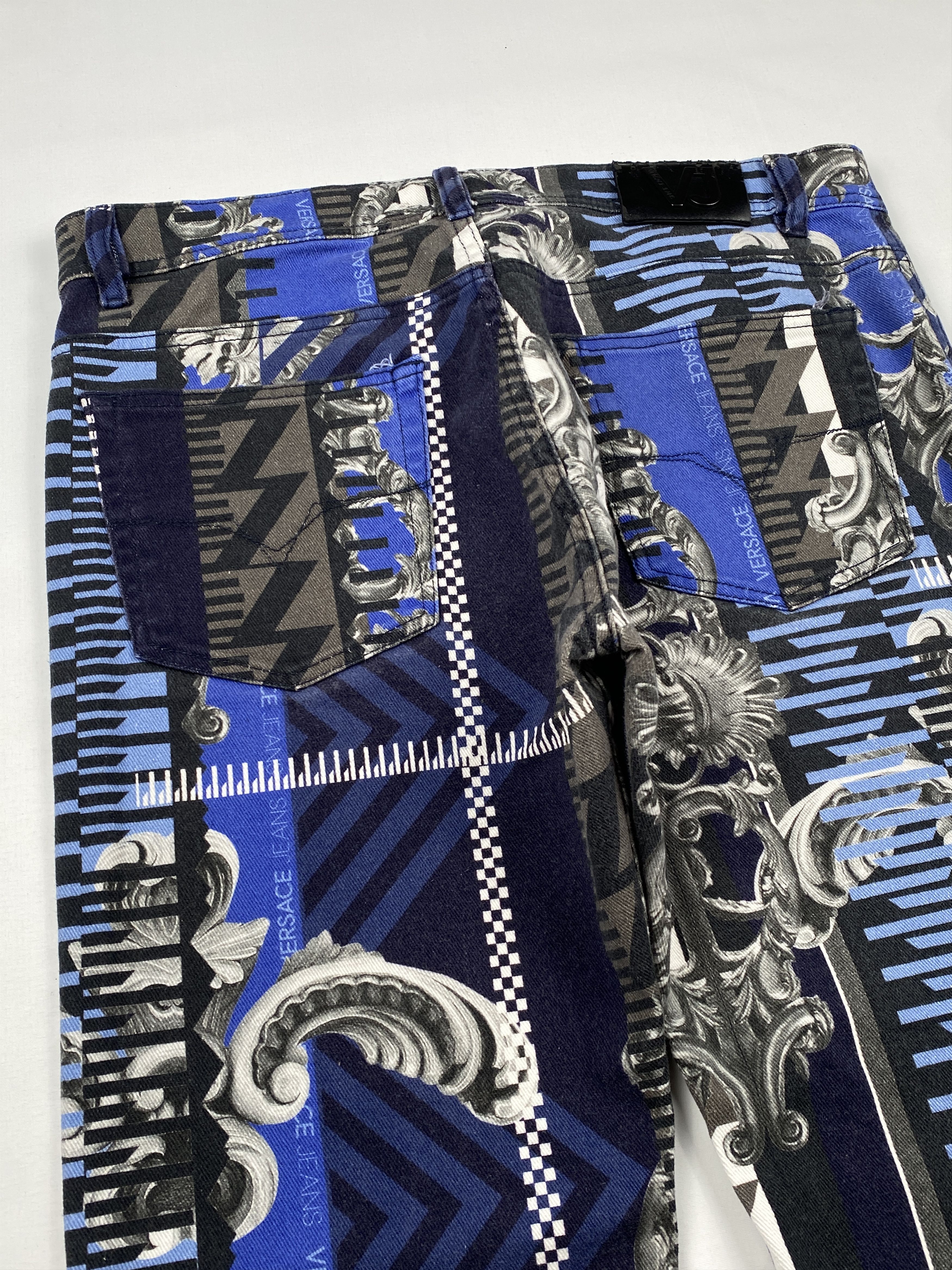 Versace Jeans Couture Patterned Slim Fit Jeans Size US 34 / EU 50 - 11 Thumbnail