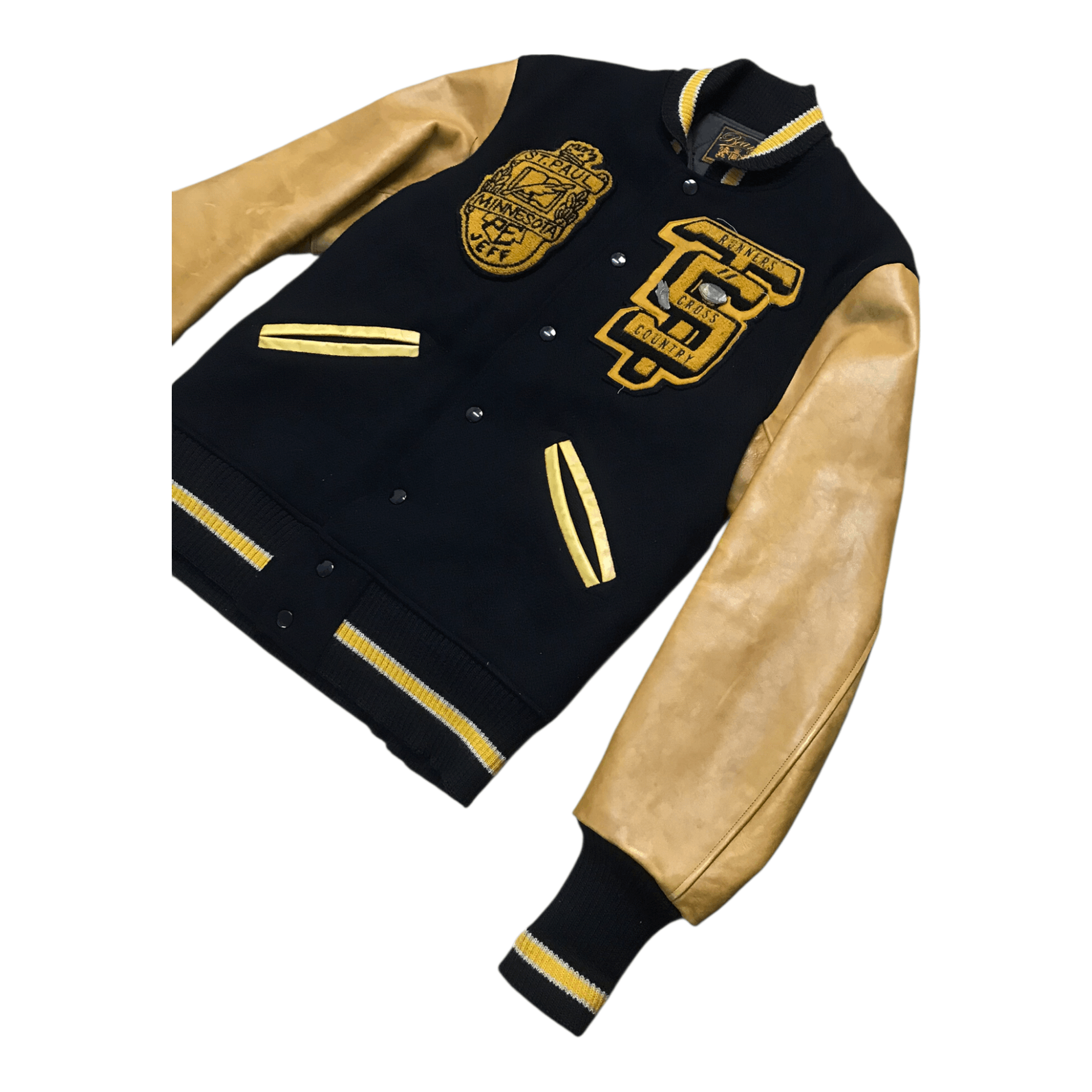 Beams Plus Beam Wool Sleeve Leather Varsity Jacket Size US M / EU 48-50 / 2 - 2 Thumbnail