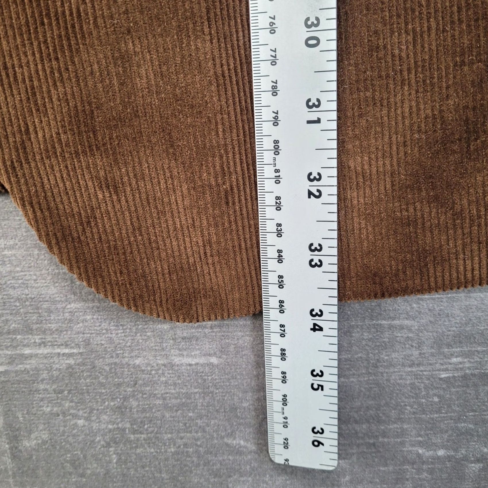 Vintage Saddlebred Mens Brown Corduroy Sport Coat Blazer Jacket 42 Long 2 Button New Size 42R - 5 Thumbnail