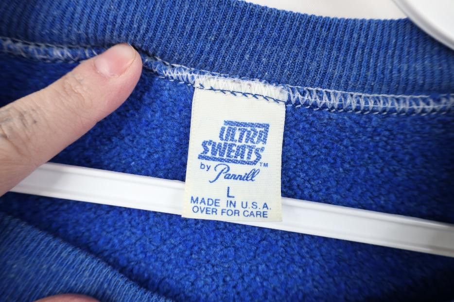 Vintage Vintage 70s 80s Streetwear Raglan Sweatshirt Royal Blue USA Size US L / EU 52-54 / 3 - 5 Thumbnail