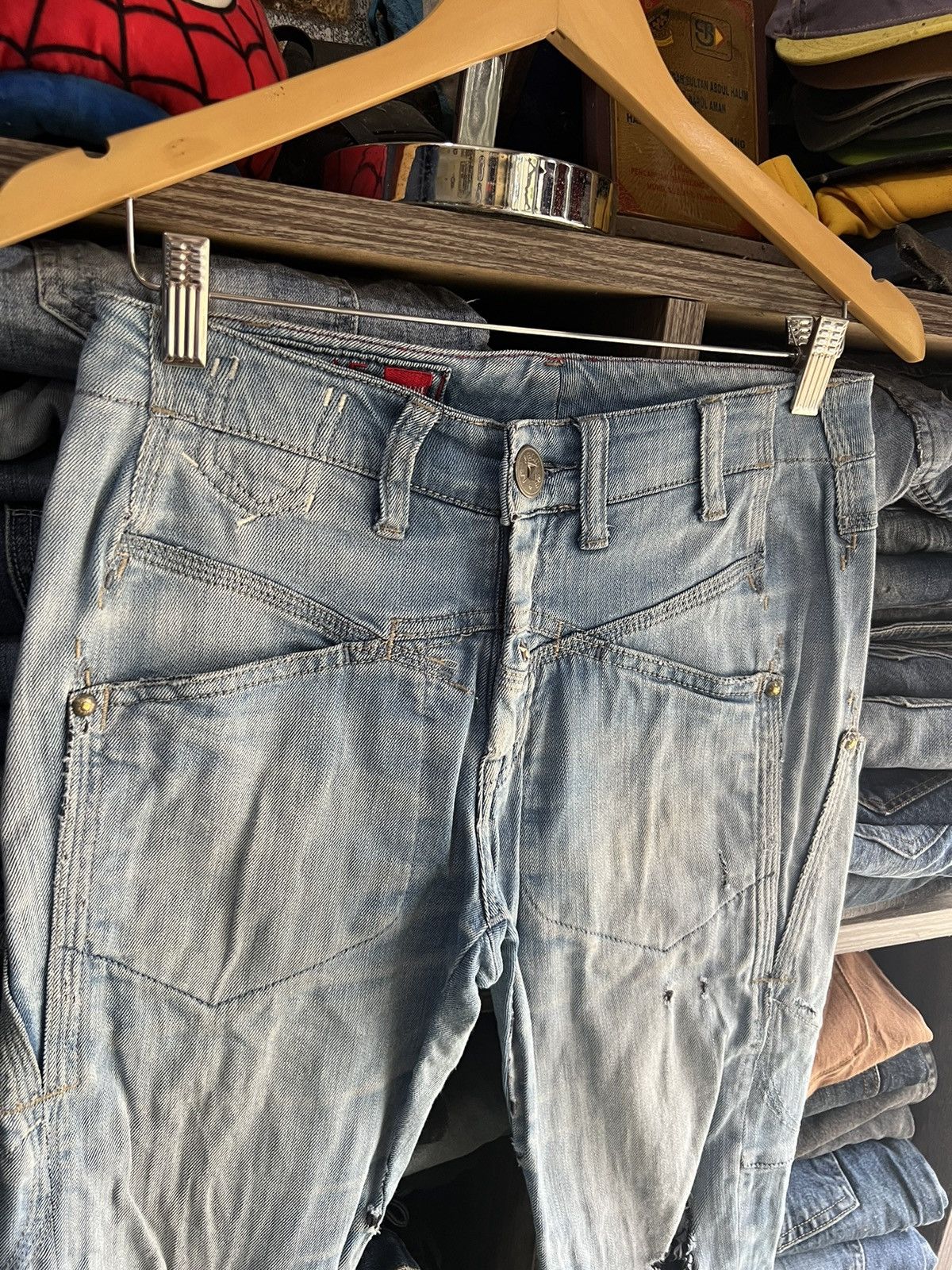 Marithe + Francois Girbaud 🔥Rare Marithe Francois Girbaud Distressed Denim Size US 30 / EU 46 - 3 Thumbnail
