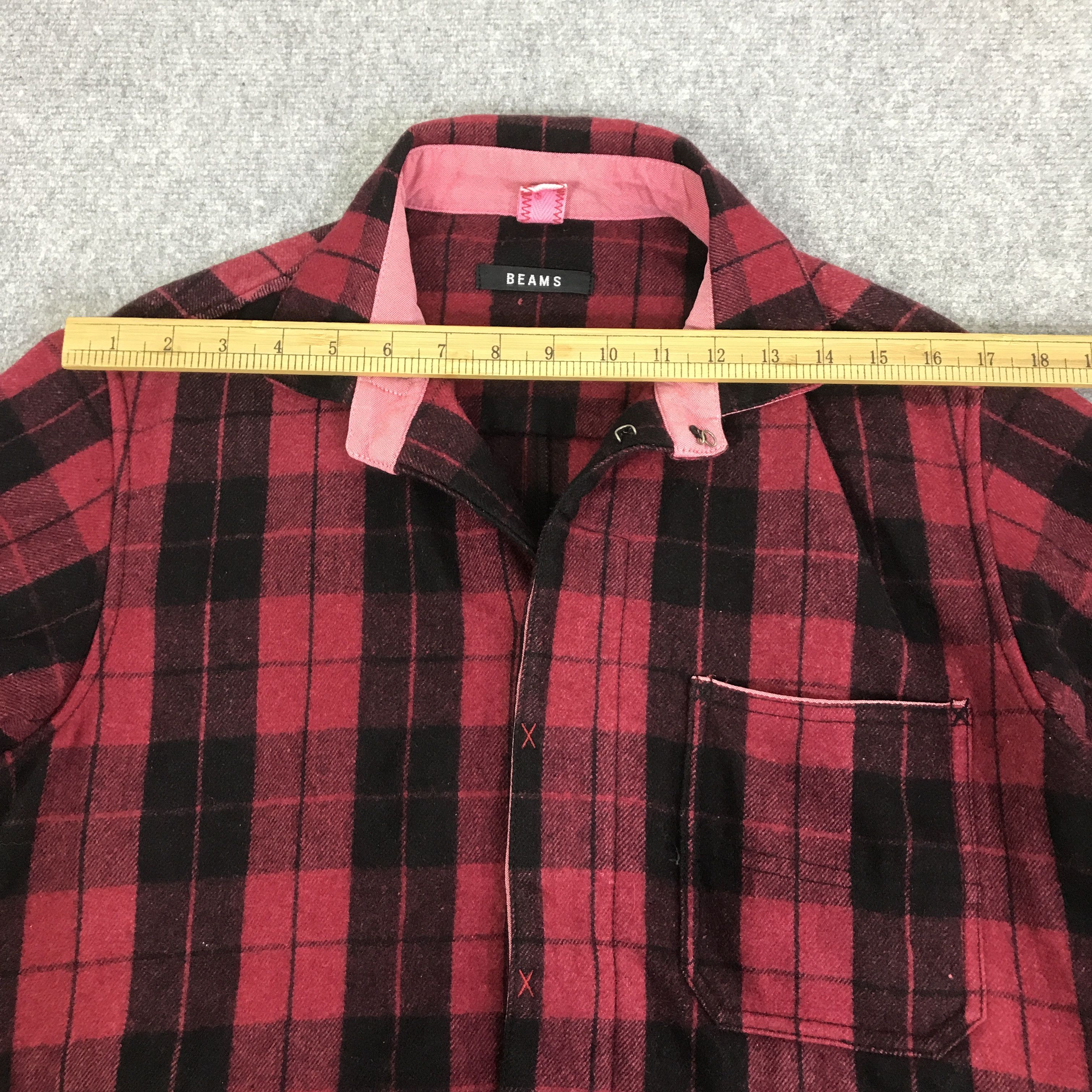 Beams Japan BEAMS FLANNEL TARTAN WOOL JACKET K84B6 Size US L / EU 52-54 / 3 - 5 Thumbnail