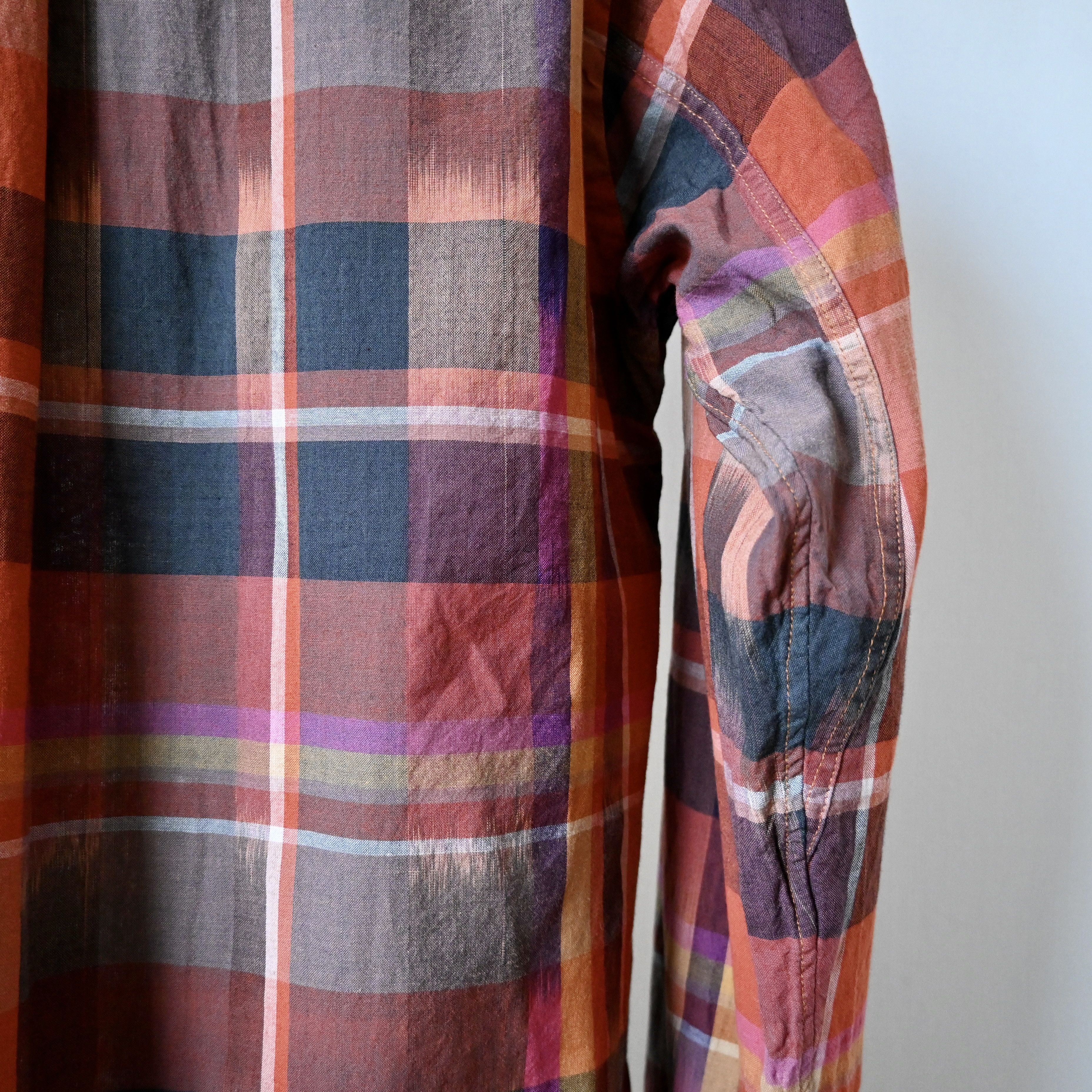 Engineered Garments MINT, Engineered Garments "19th Century Shirt" ikat plaid Size US M / EU 48-50 / 2 - 5 Thumbnail