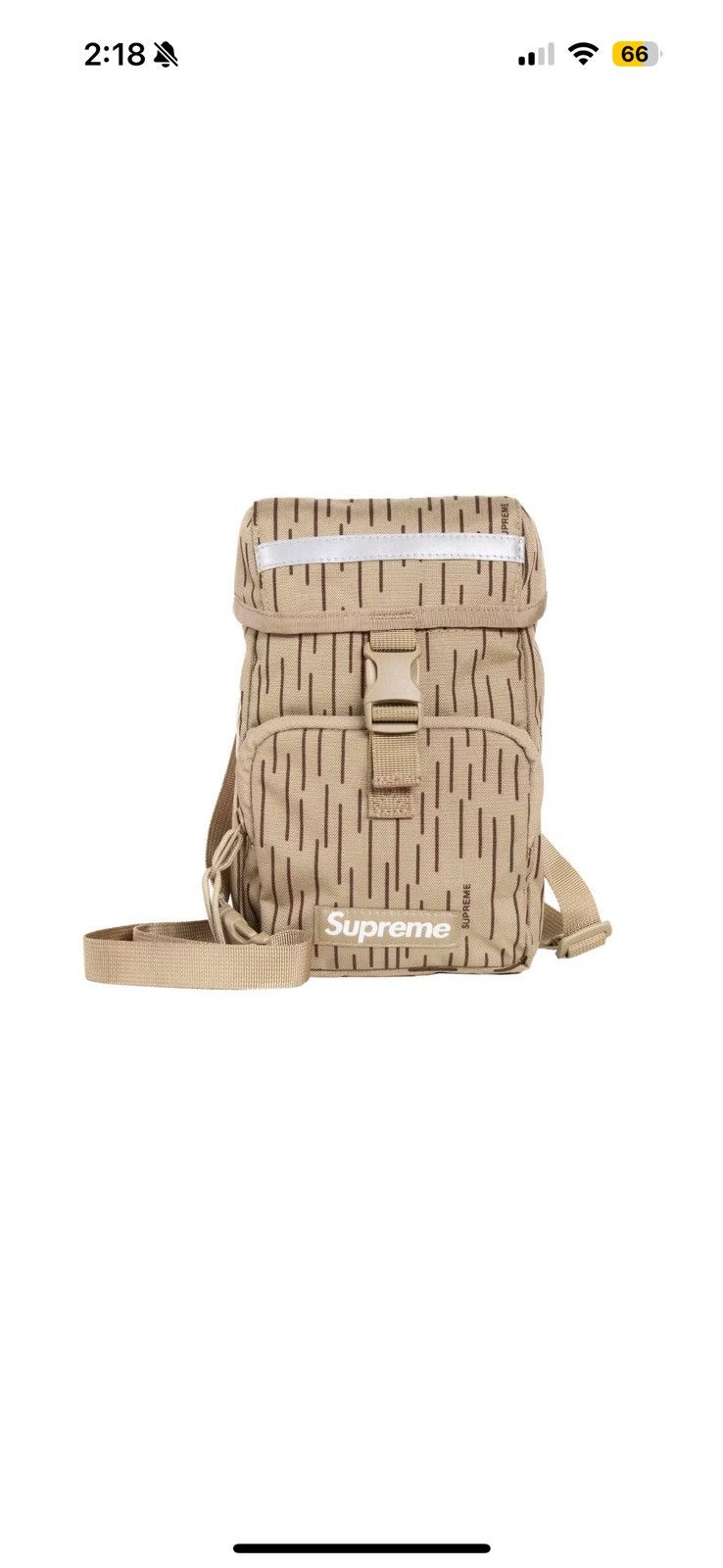 Supreme Camera Bag Fw24 Tan Raindrop in Beige, Men's