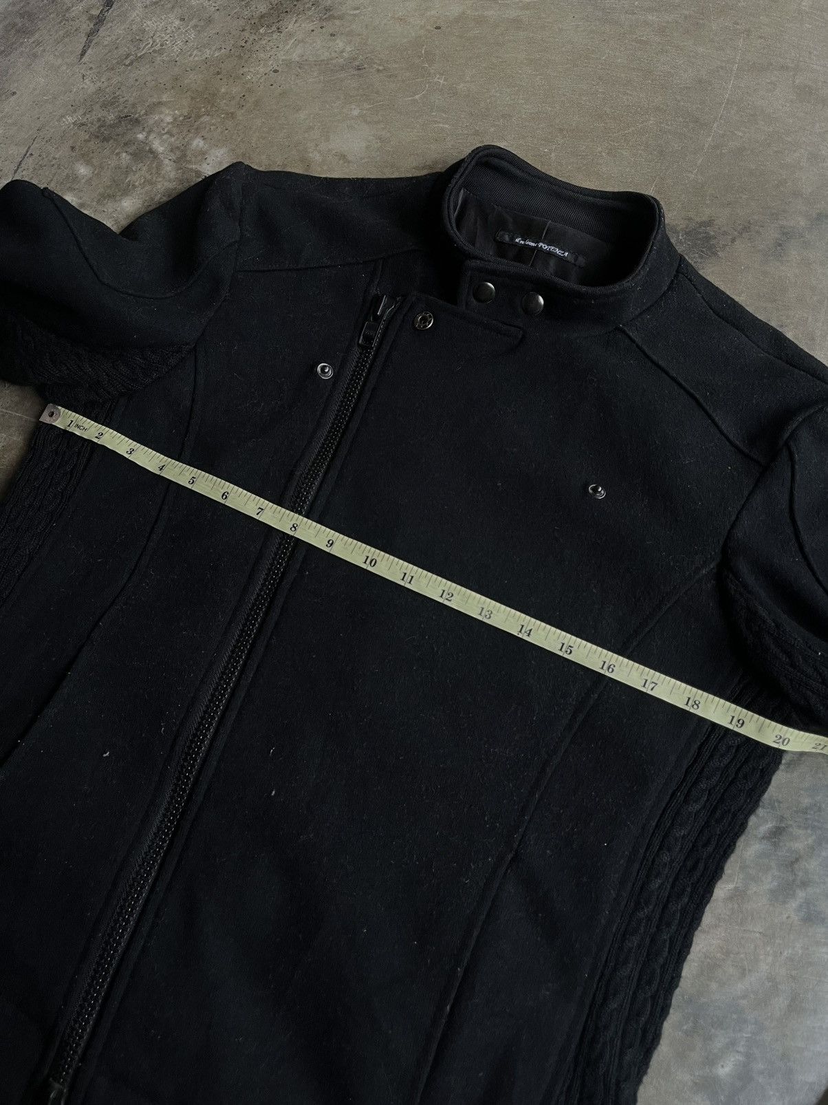 14th Addiction 2000s JAPANESE ASYMMETRICAL WOOL ZIP JACKET BIKERS VKEI PUNK Size US L / EU 52-54 / 3 - 16 Thumbnail