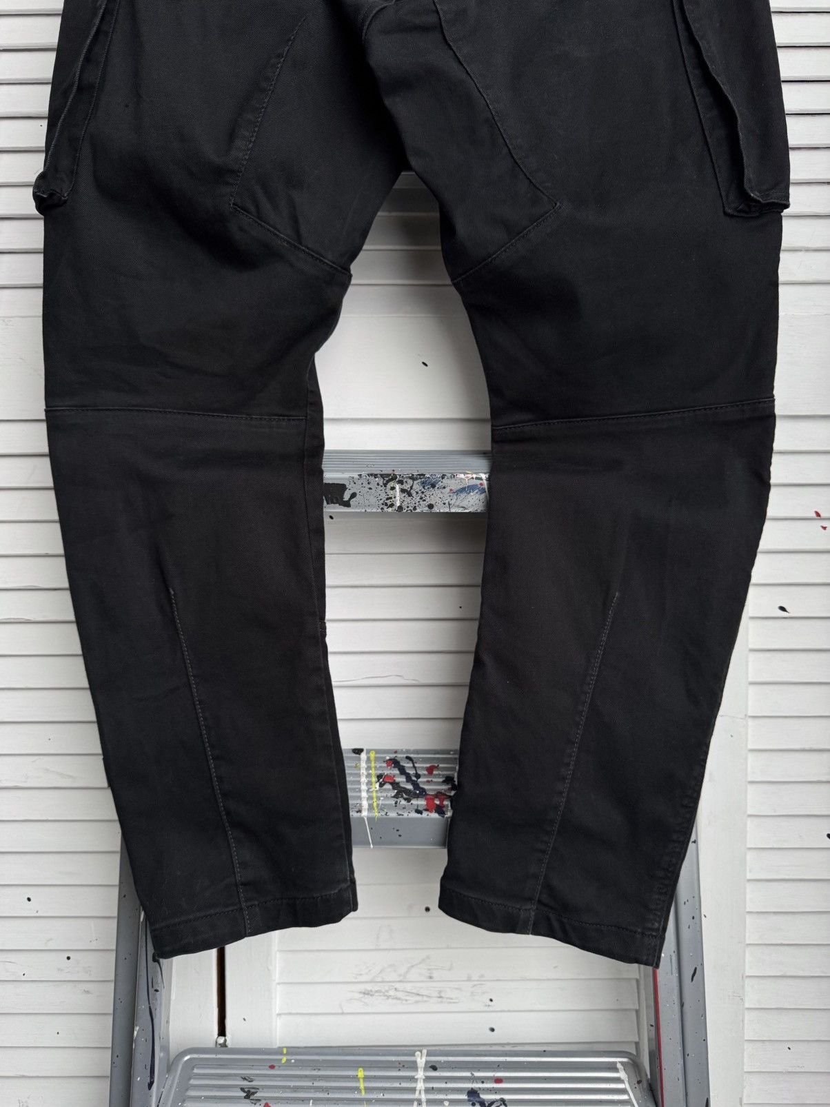 G-Star G-Star RAW 3D Skinny Cargo Black Pants 33x30 Size US 33 - 9 Thumbnail