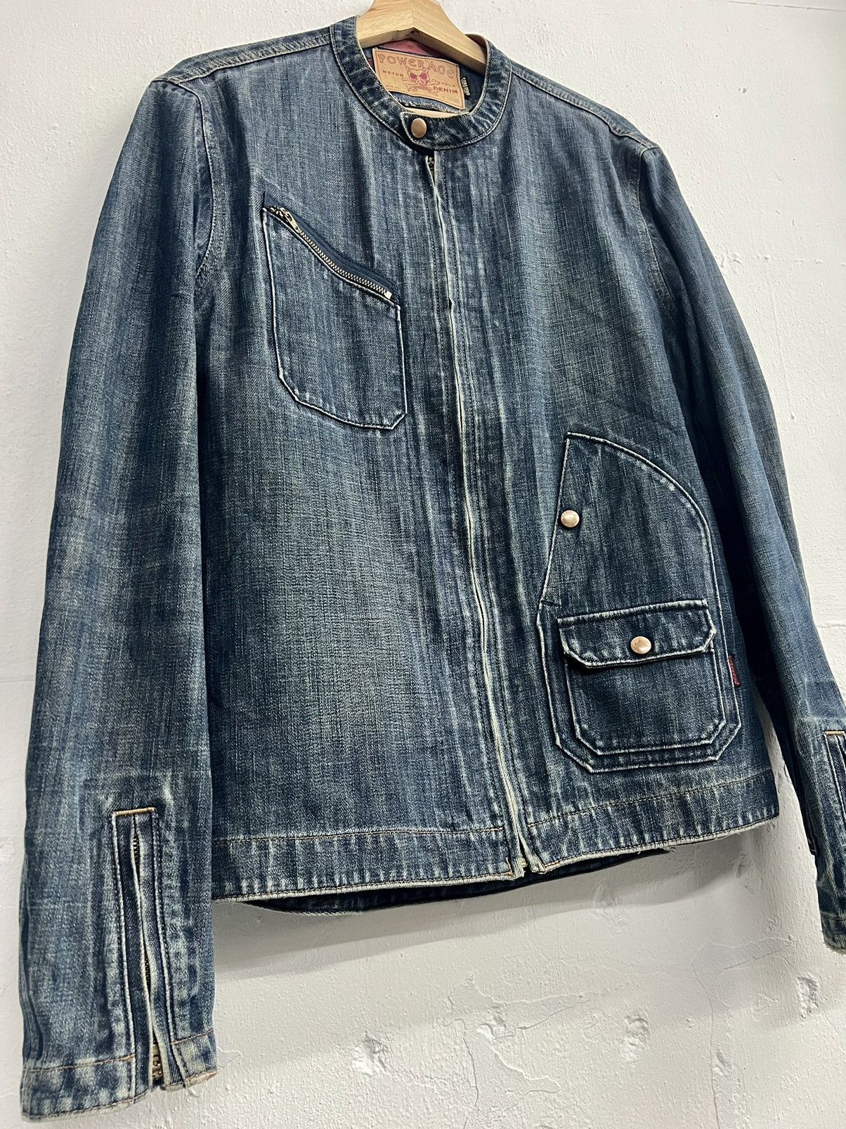 Goretex × Japanese Brand POWERAGE x GORETEX BIKER WATERPROOF JACKET DENIM Size US XL / EU 56 / 4 - 3 Thumbnail
