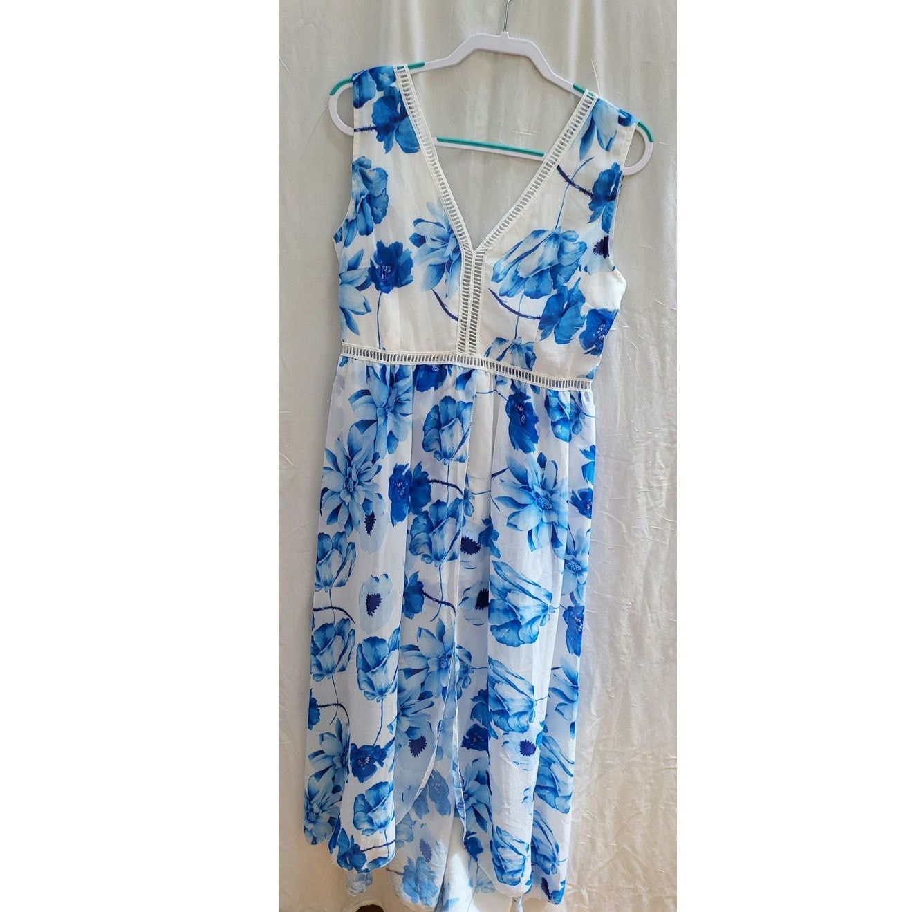 Other Blue floral dress with attached mini skirt size Xlarge Size XL / US 12-14 / IT 48-50 - 1 Thumbnail