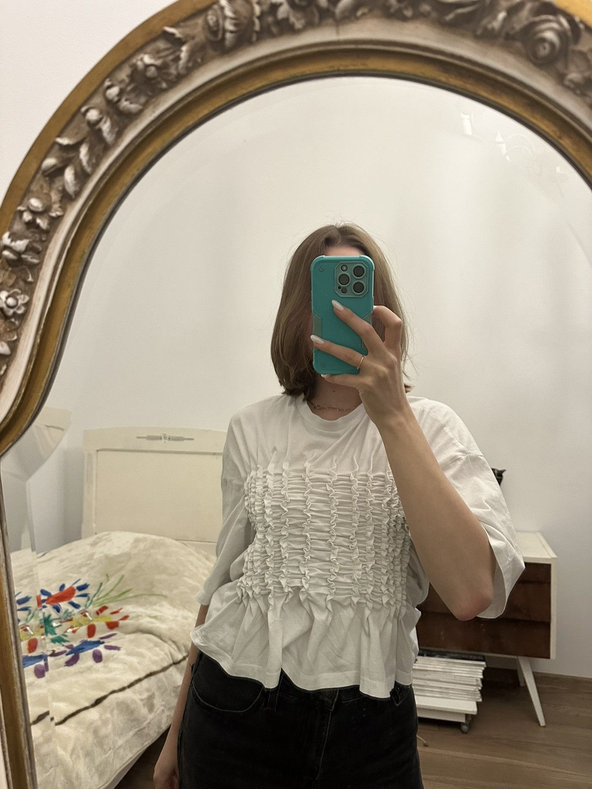 Other Ballet core tee y2k 🎀 ruffled smocked ruched t-shirt pleated Size S / US 4 / IT 40 - 12 Thumbnail