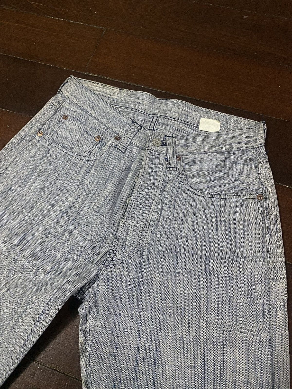 Iron Heart VTG SUGAR CANE LOT 286 WIDE LEG LIMITED HARD FABRIC Size US 30 / EU 46 - 16 Thumbnail