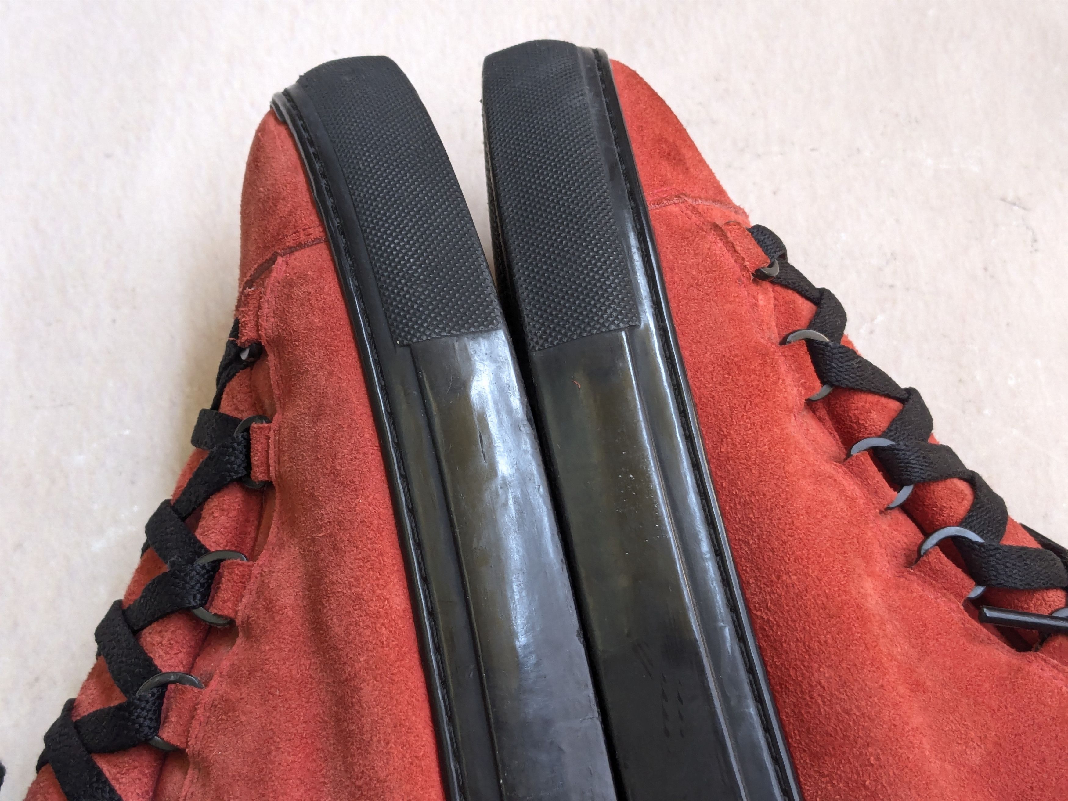 Balenciaga Balenciaga Arena Red Suede 10 Leather High Tops Black Size US 10 / EU 43 - 9 Thumbnail