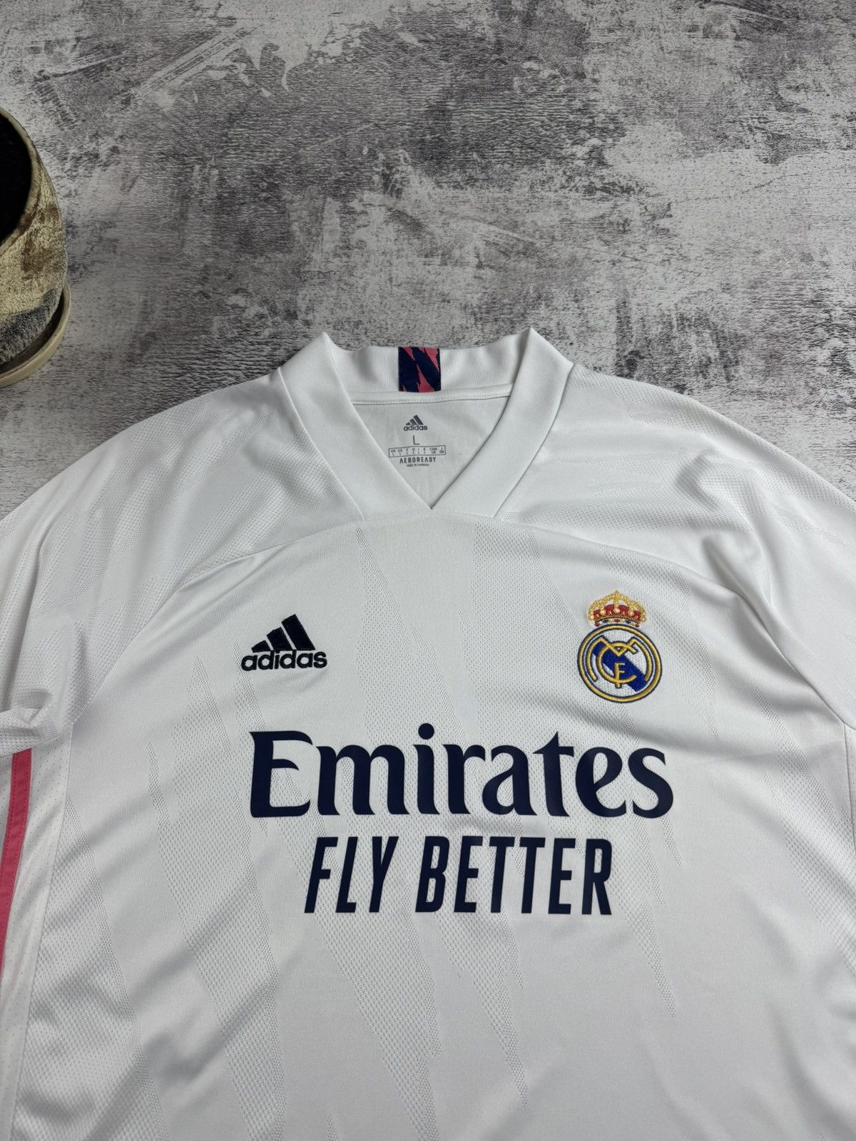 Adidas Real Madrid 2020/2021 Adidas Home White Kit La Liga Jersey Blockcore T Shirt Tee Size US L / EU 52-54 / 3 - 6 Thumbnail