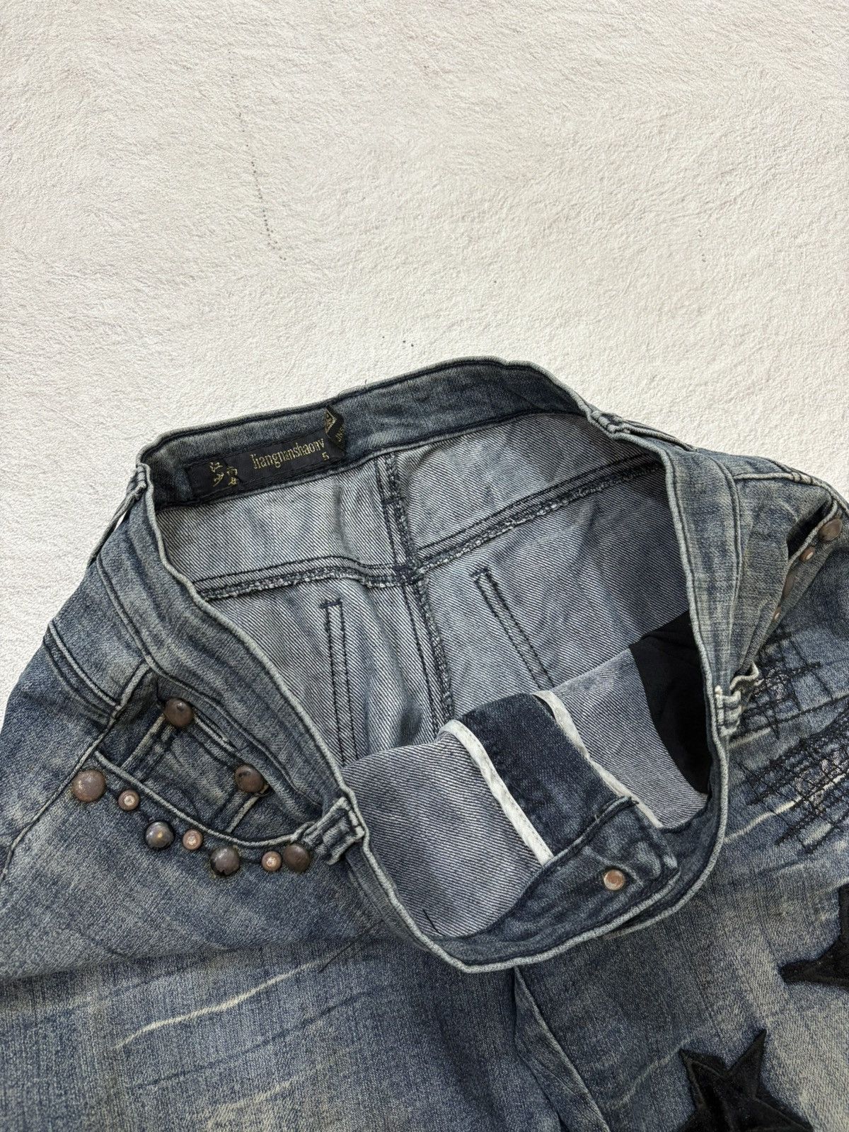 Hysteric Glamour 2000s star studet flared mudwash japan Denim y2k style Size US 30 / EU 46 - 5 Thumbnail