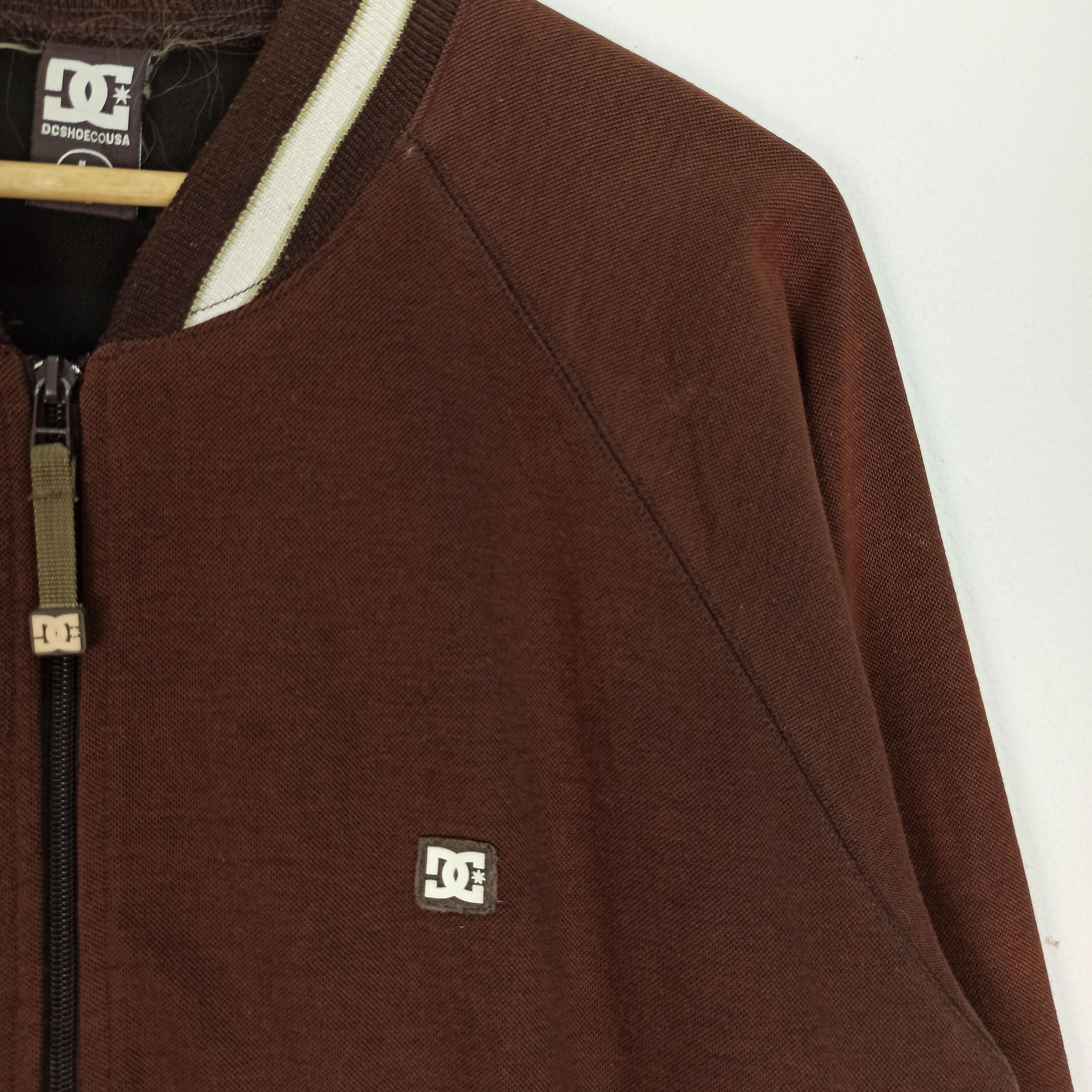 DC Rare Dc Shoes Sweater Zipper Brown Small Logo Size US L / EU 52-54 / 3 - 4 Thumbnail